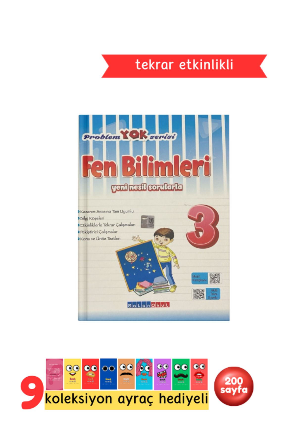 Pembe Yayınevi Salan Yayınları 3.Sınıf Problem Yok Serisi Fen Bilimleri Soru Bankası