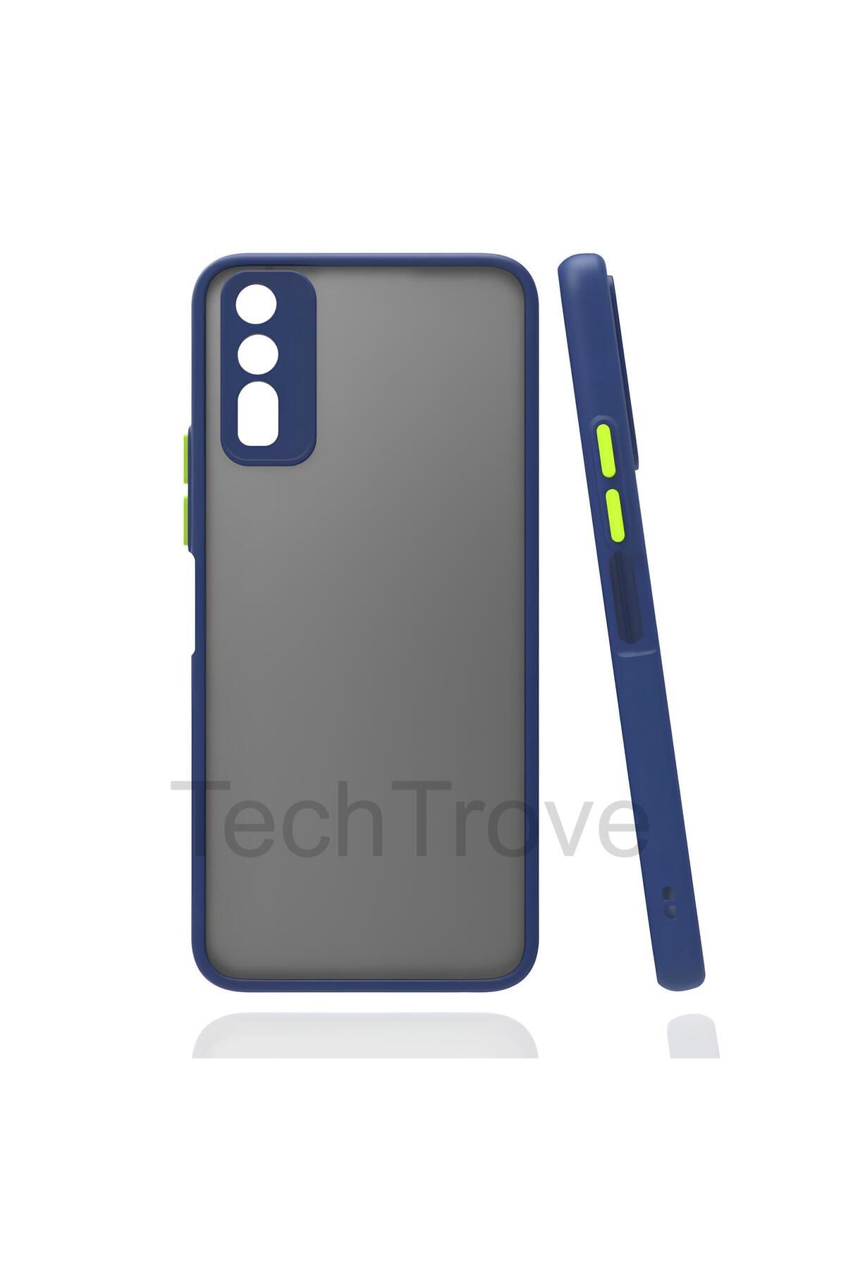 TechTrove Vivo Y11S Kılıf Buzlu Tasarım Kenarları Yumuşak Kamera Koruma Çıkıntılı Kapak
