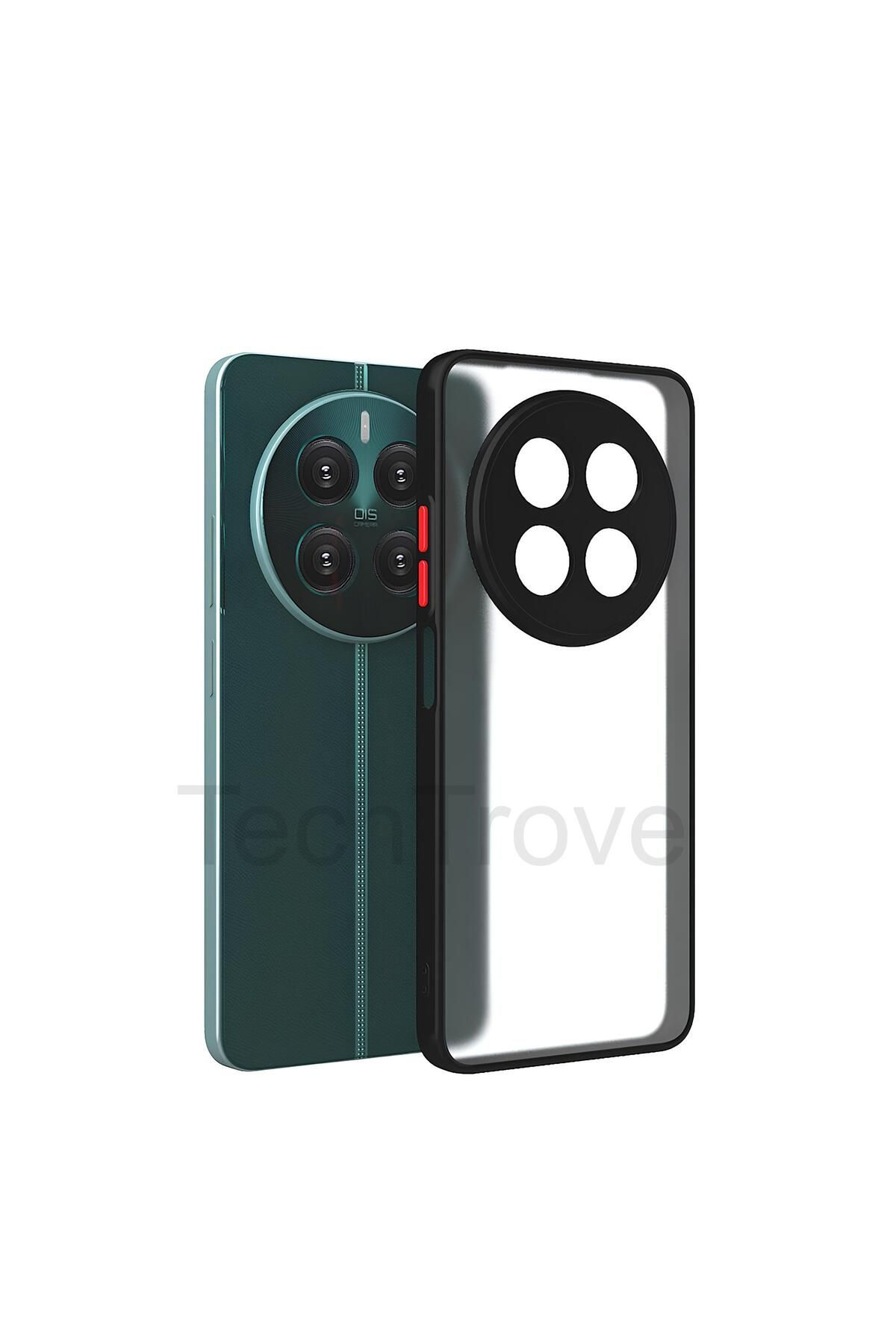 TechTrove Realme 12 Kılıf Buzlu Tasarım Kenarları Yumuşak Kamera Koruma Çıkıntılı Kapak