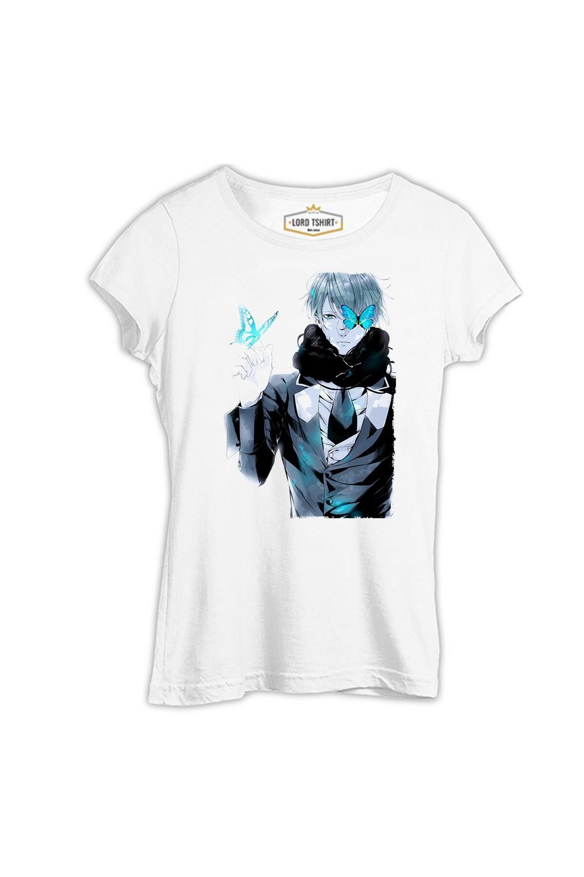 Lord T-Shirt Anime Boy Character Beyaz Kadın Tshirt