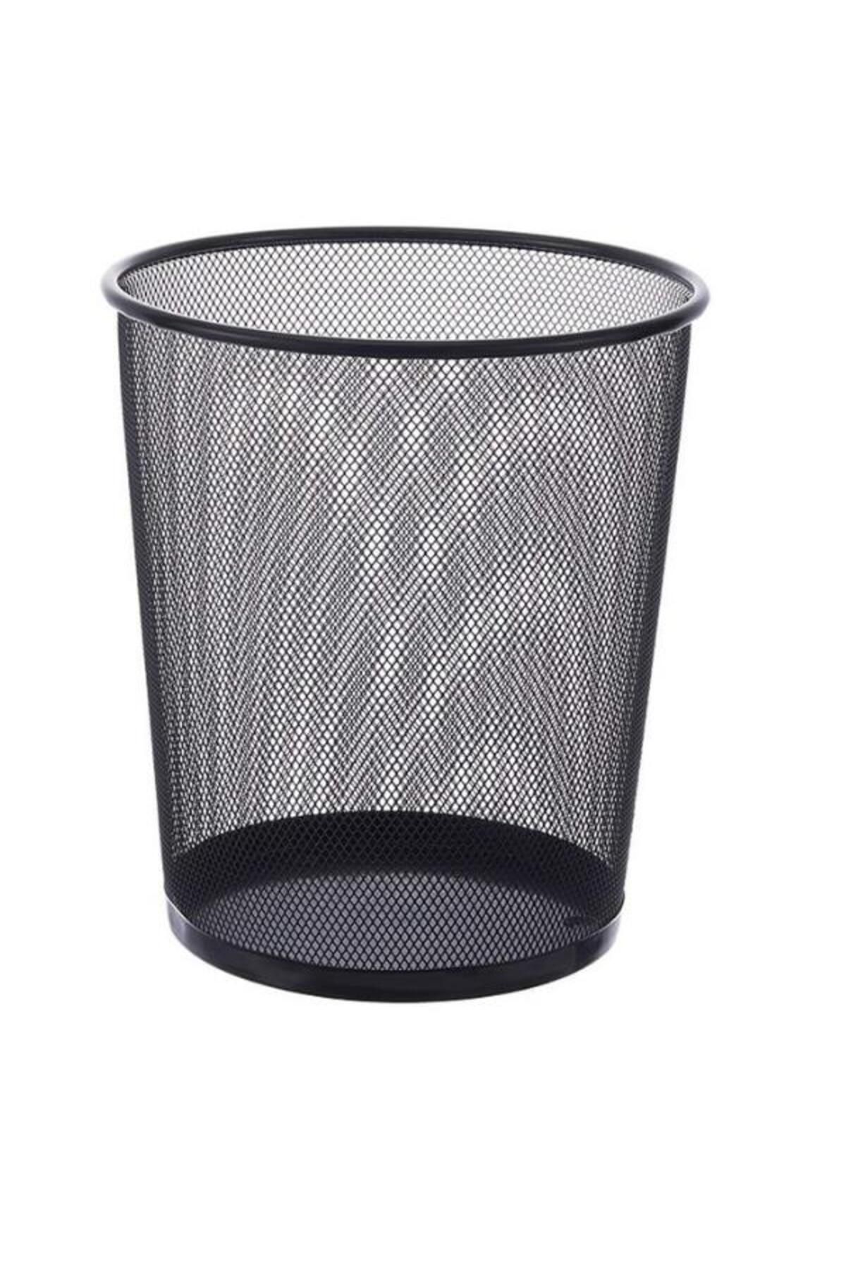 Need Tam Delikli Metal Fileli Siyah Çöp Kovası - ND-1030