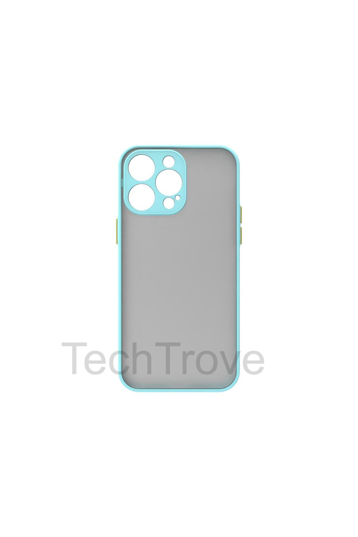 TechTrove Apple iPhone 14 Pro Kılıf Buzlu Tasarım Kenarları Yumuşak Kamera Koruma Çıkıntılı Kapak
