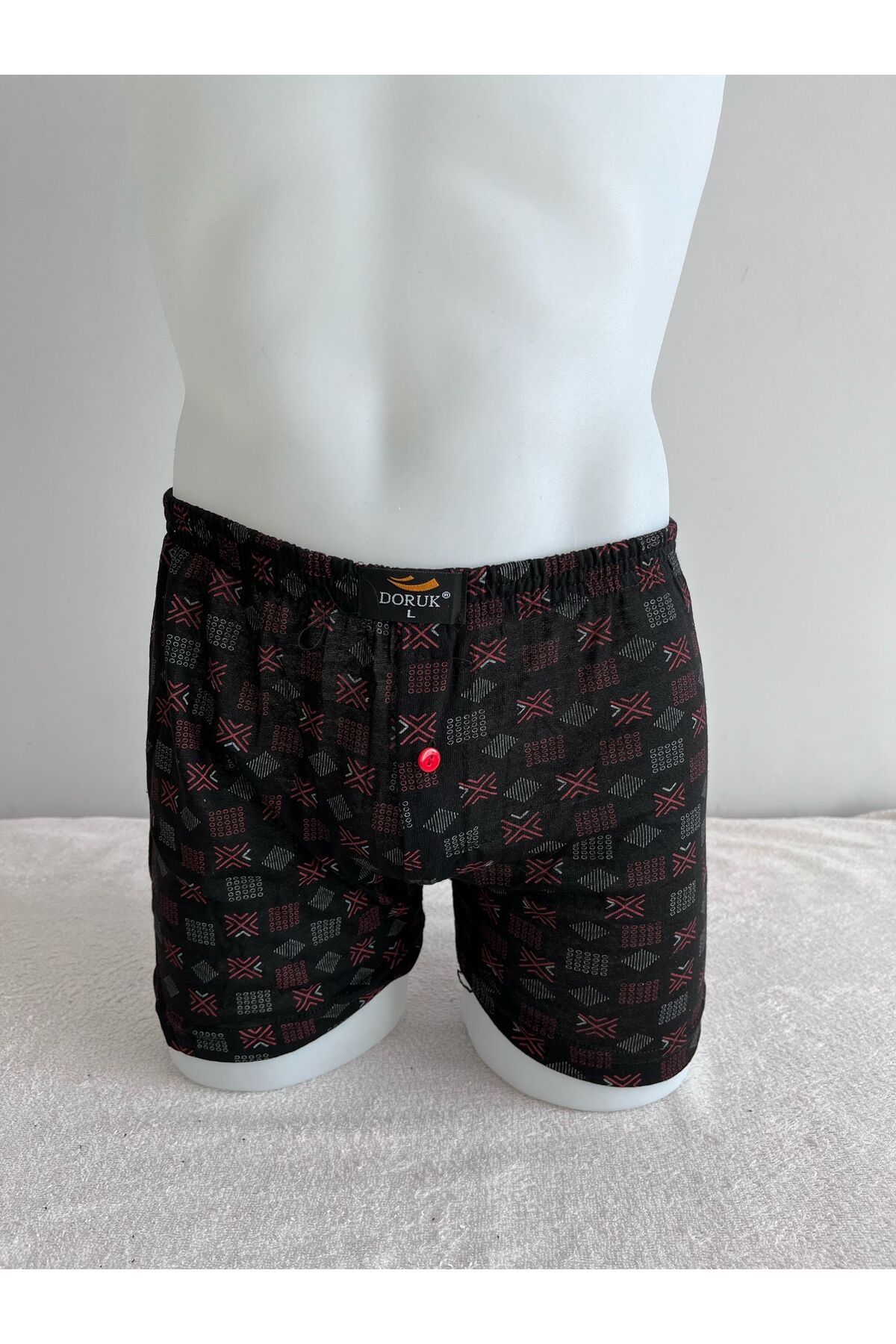 Laliz24 Erkek Düğmeli Boxer 4lü