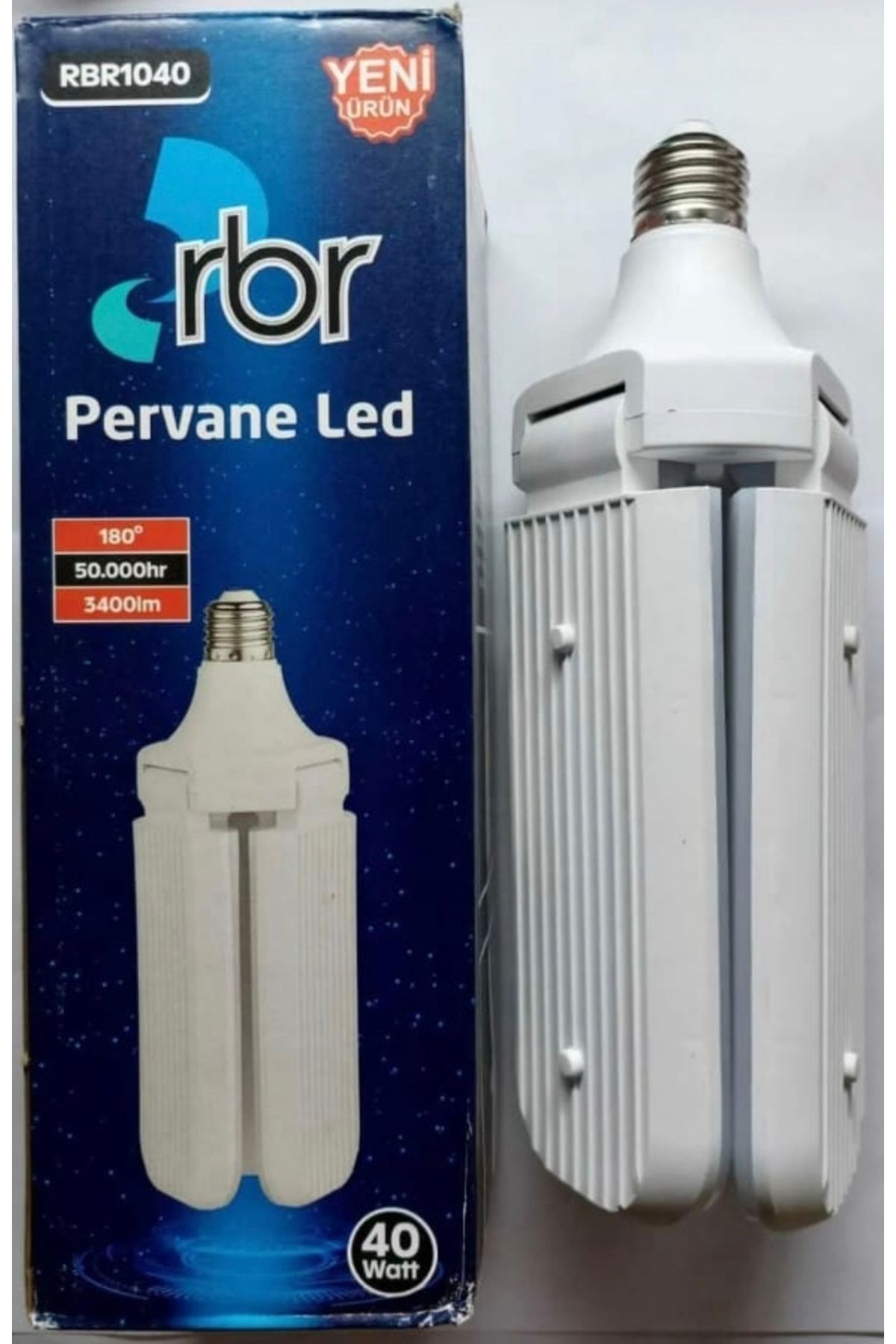 RBR Ampul Pervane 40 Watt LED Ampul Katlanabilir