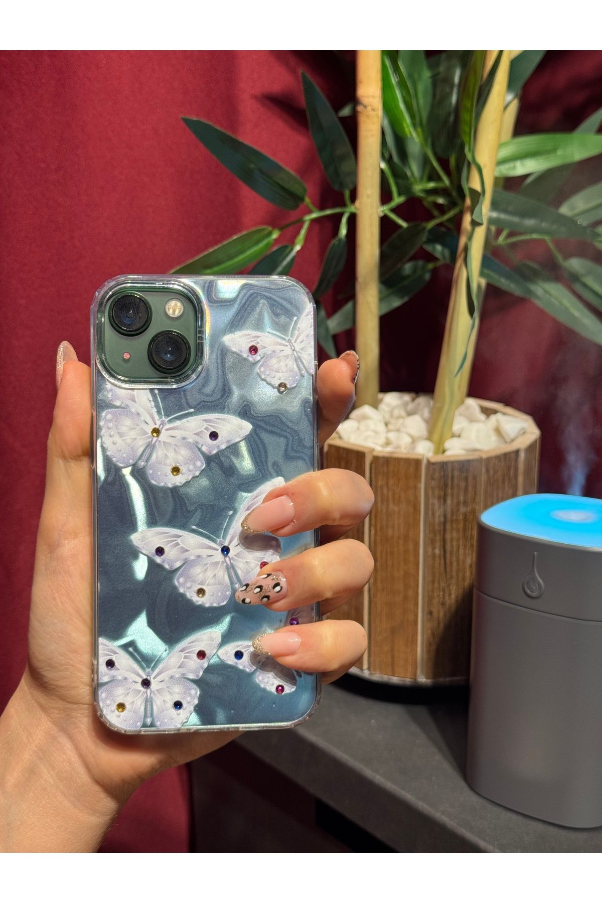Seres CASE İphone 13/14/15 Uyumlu Taşlı Desenli Kılıf