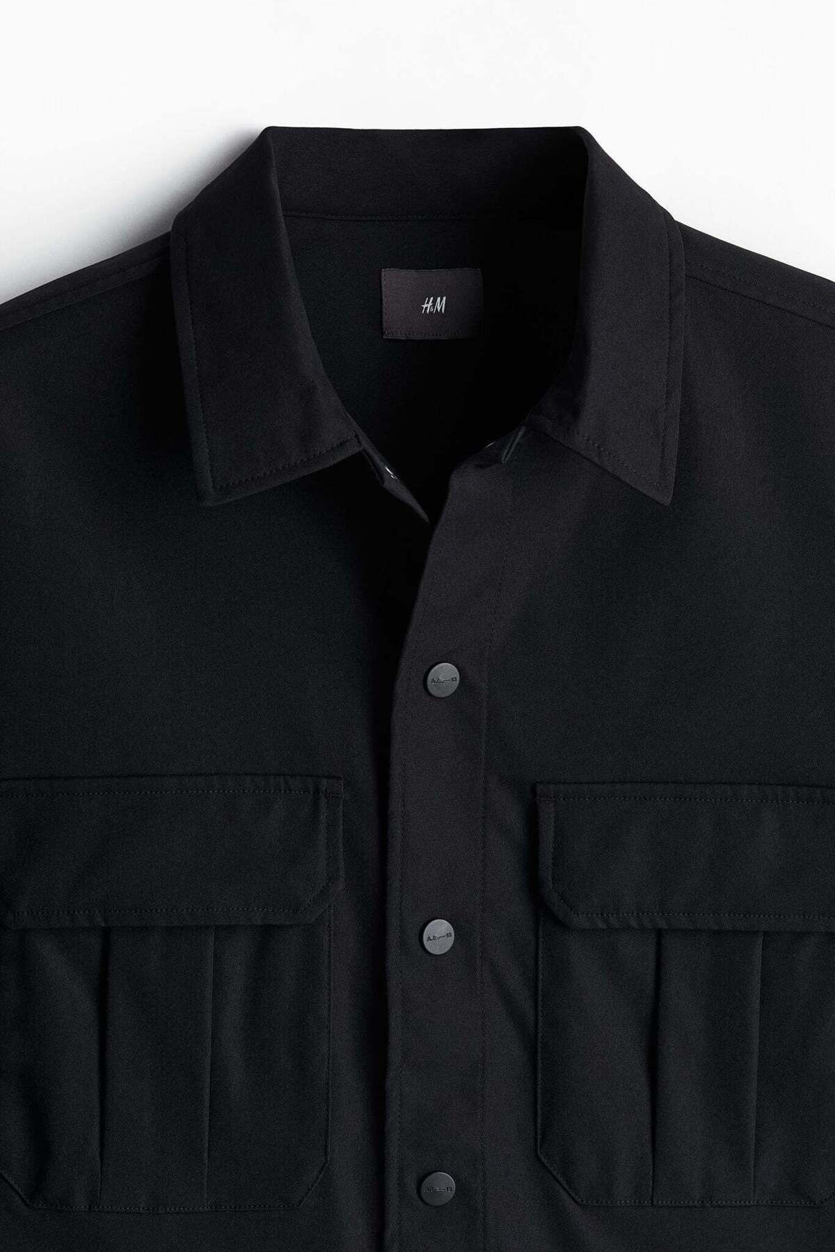 H&M-Regular Fit Utility overshirt 5