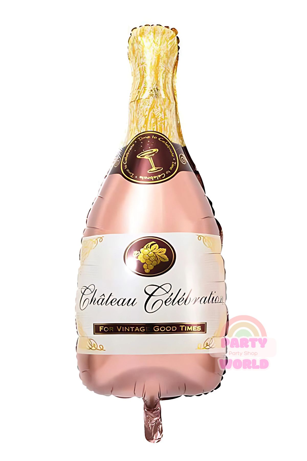 party world Pembe Şişe Folyo Balon – 85x44 cm – 1 Adet