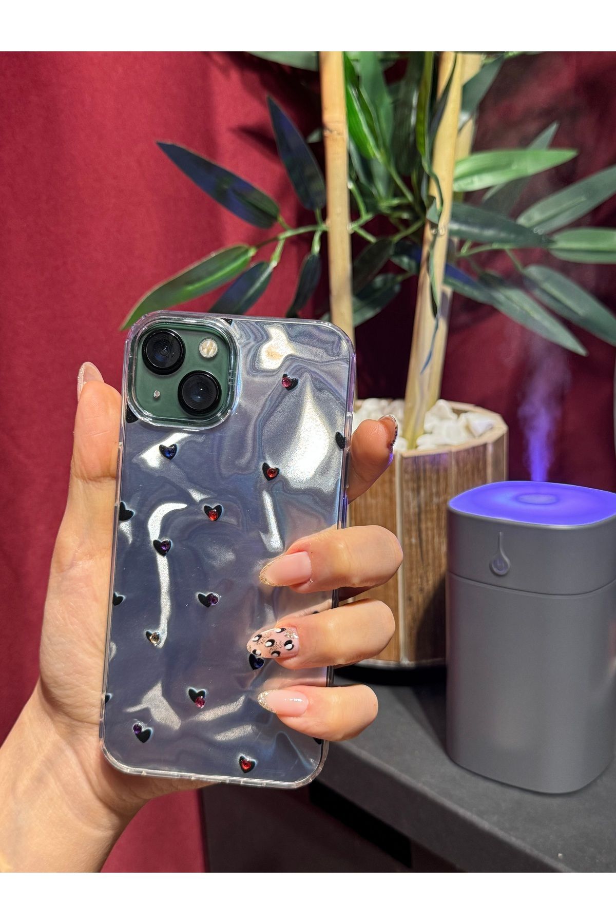 Seres CASE İphone 13/14/15 Uyumlu Taşlı Desenli Kılıf