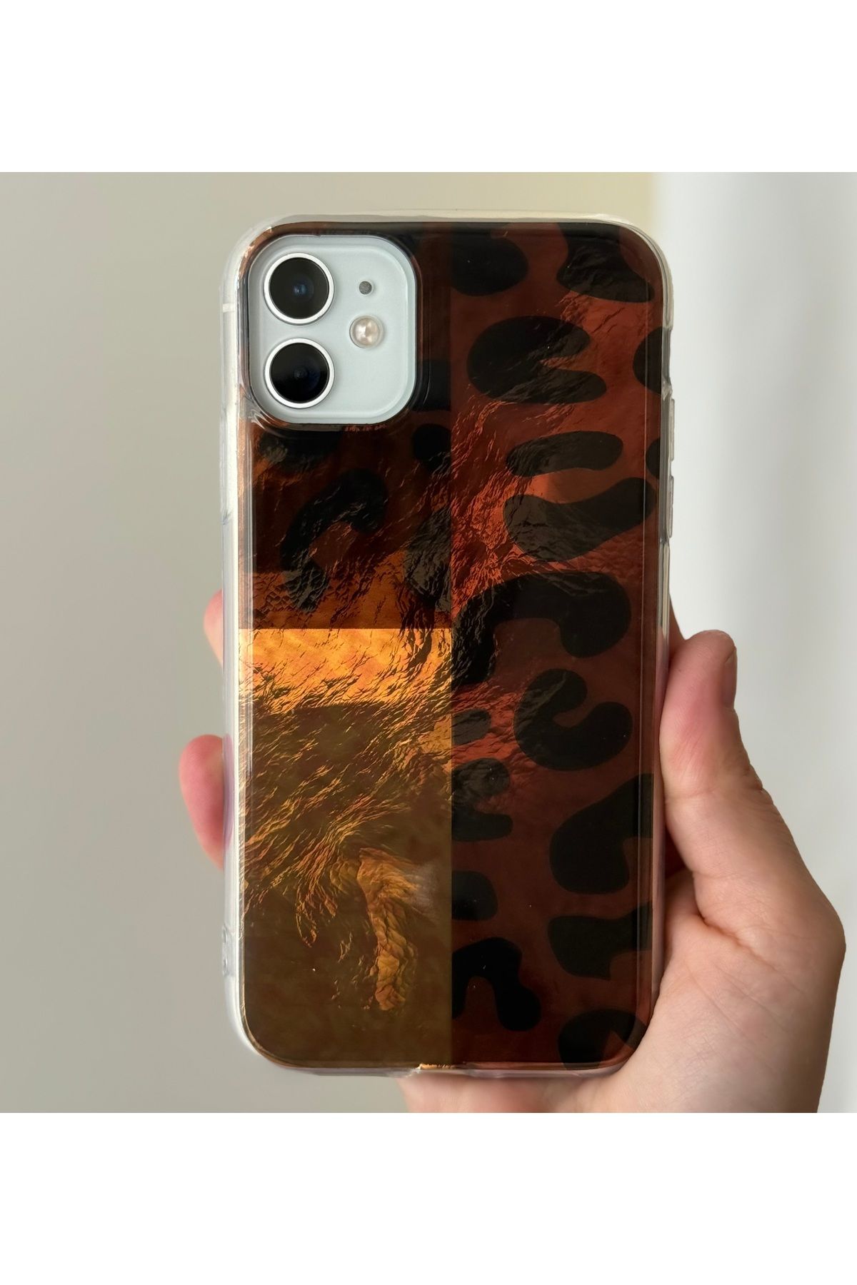 FİŞNEİLETİŞİM İPHONE 11 UYUMLU DESENLİ LEOPARLI KILIF 2
