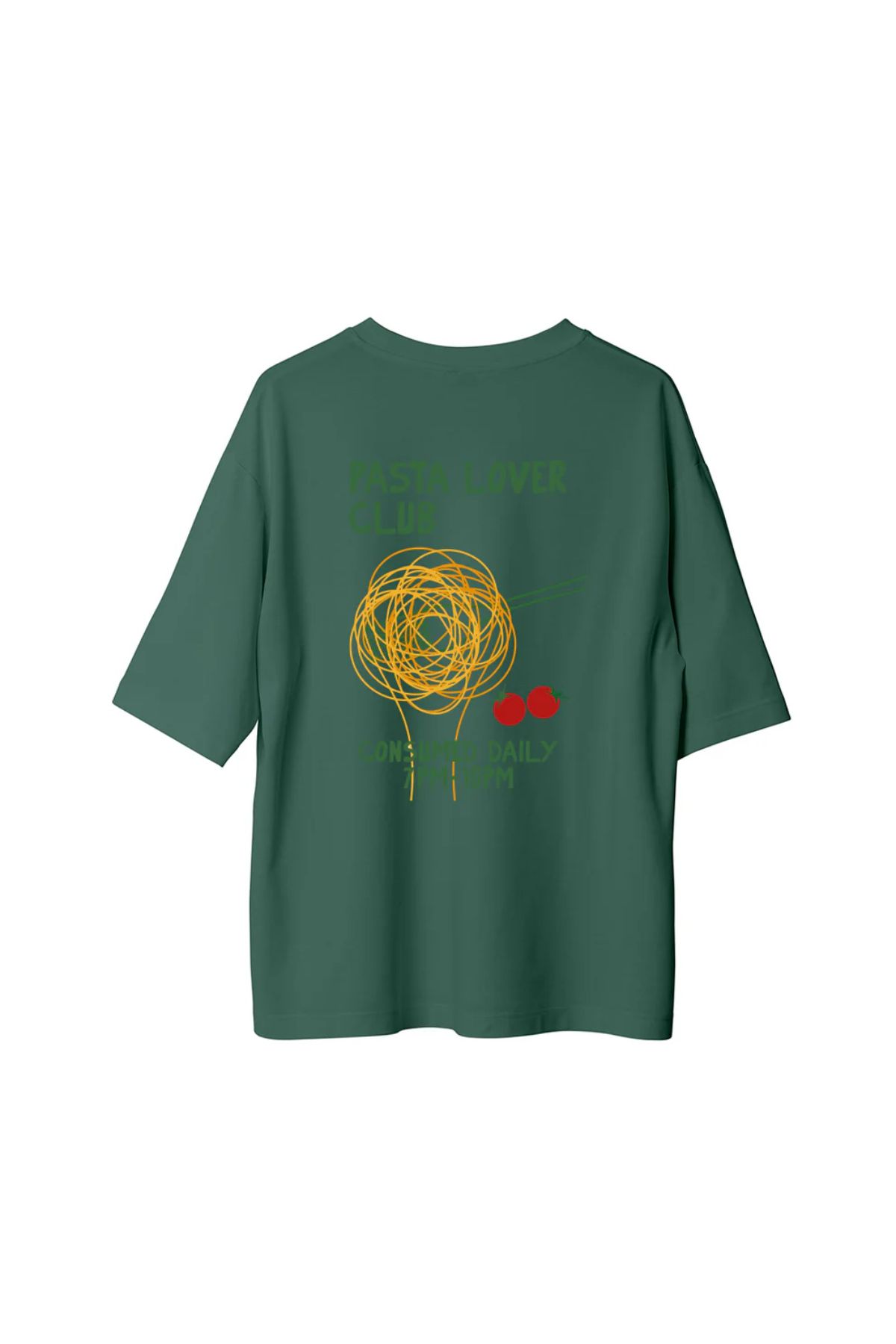 Koklonmoda Unisex Pasta Baskılı Oversize T-Shirt