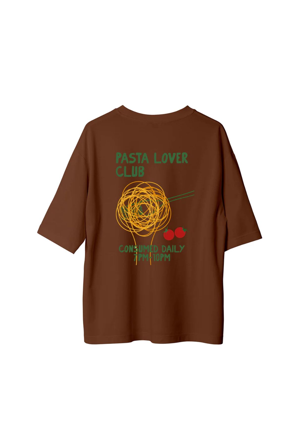 Koklonmoda Unisex Pasta Baskılı Oversize T-Shirt
