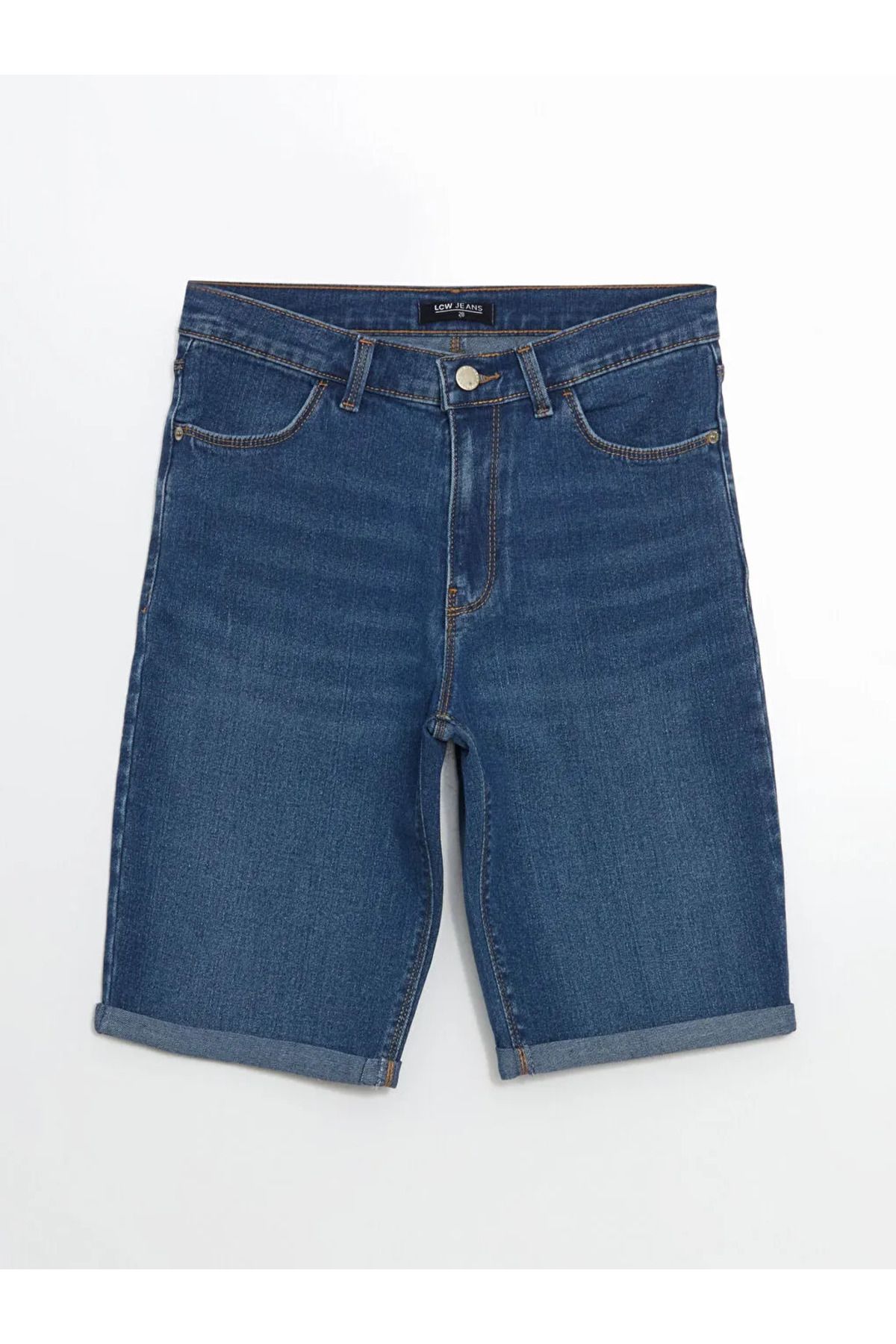 LC Waikiki LCW Jeans Indigo Dar Fit Kadın Jean Şort