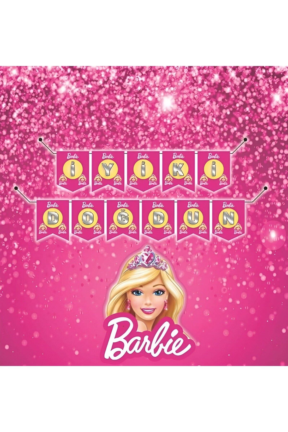 Barbie İyi ki Doğdun Yazı | Barbie İyi ki Doğdun Banner Yazı