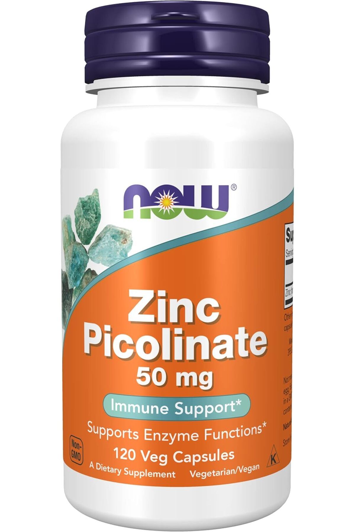 Now Foods Zinc Picolinate 50 mg, 120 Veg Caps YÜKSEK KALİTE ORGANİK ÇİNKO pikolinat Mineral güçlü Bağışıklık