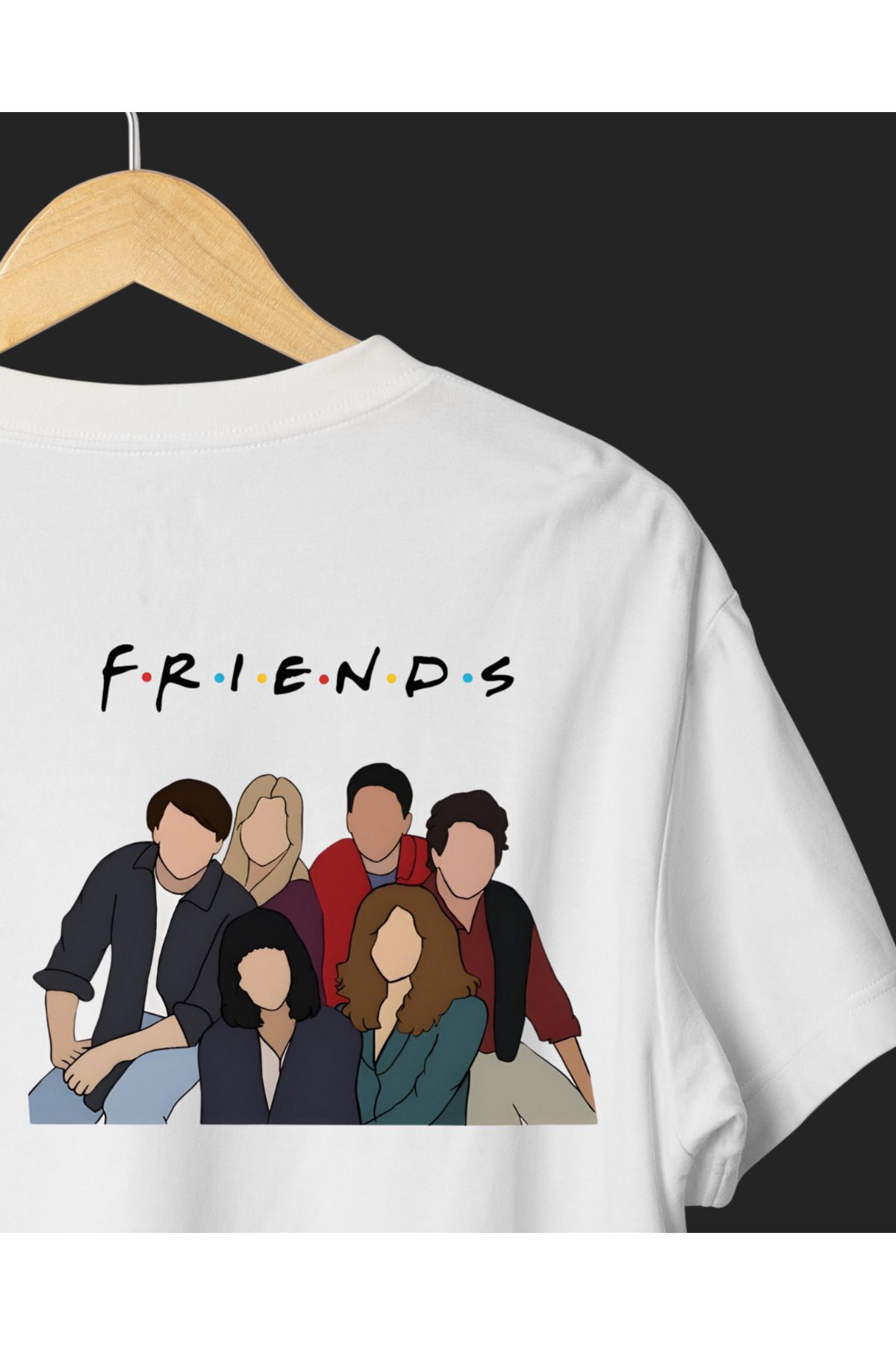 Ebiidesign Friends Tasarımlı Baskılı T-Shirt