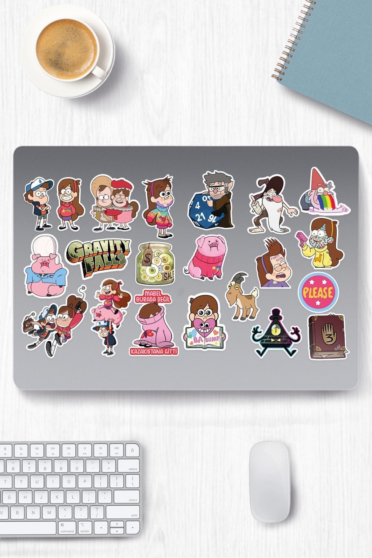 hediyenebak Esrarengiz Kasaba Seri 2 Sticker Seti | Laptop Ajanda PC Tablet Telefon Defter Etiket Bullet Journal