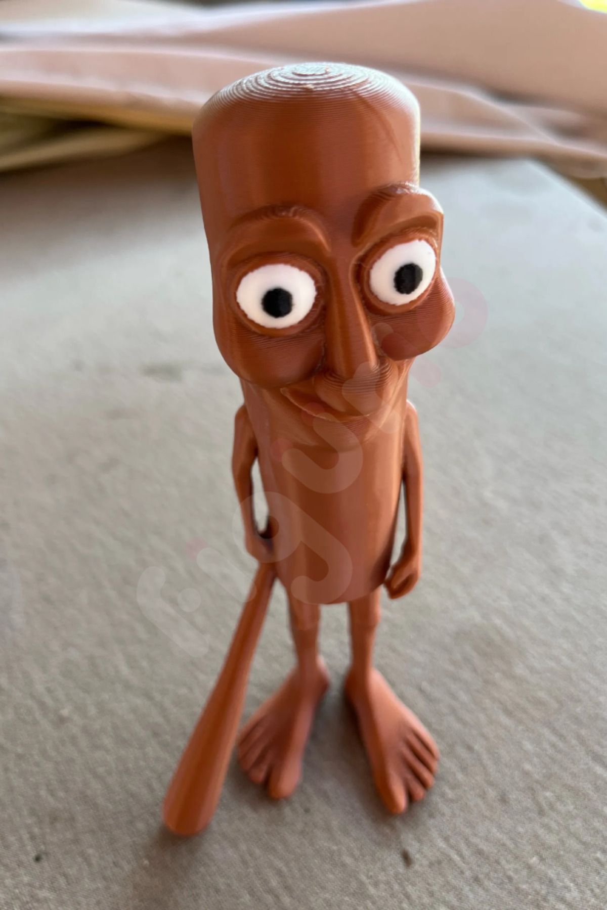figurio Tung Tung Tung Sahur Figür / Brainrot Figür / 12 cm