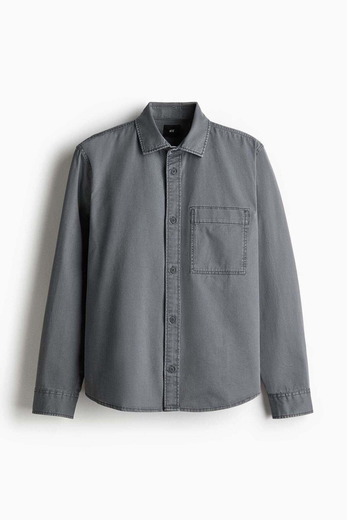 H&M-Regular Fit Twill overshirt 7