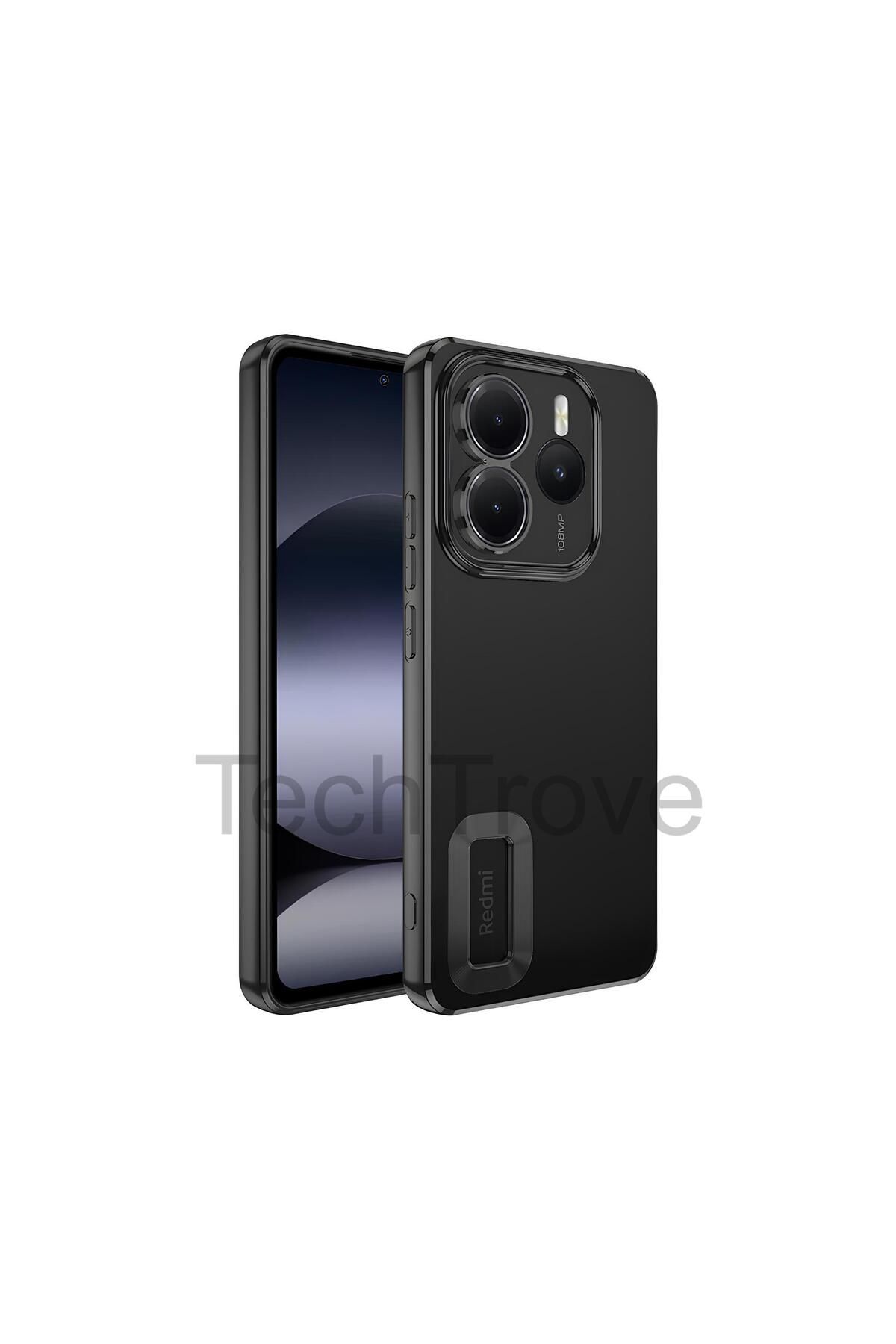 TechTrove Xiaomi Redmi Note 14 5G Kılıf Kamera Korumalı Logo Gösteren Renkli Tasarımlı Kapak