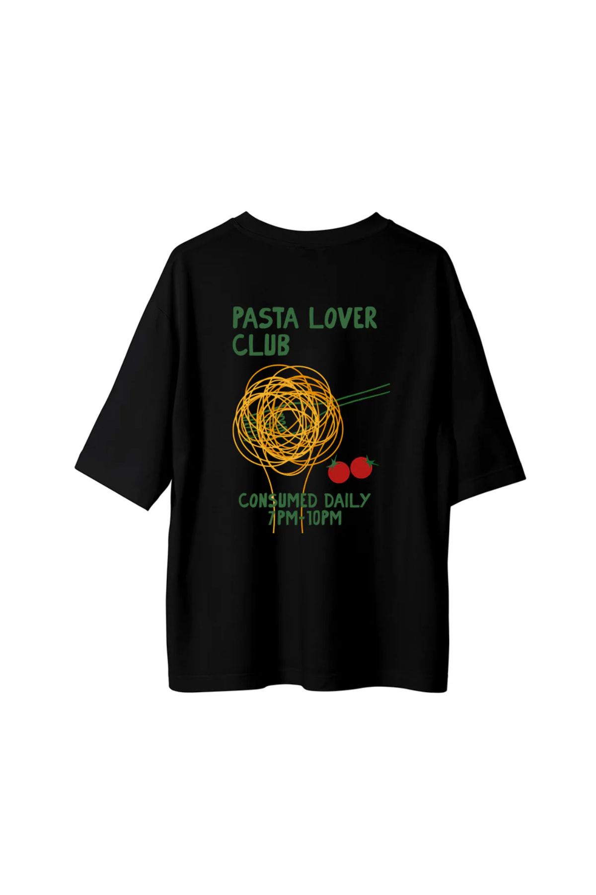 Koklonmoda Büyük Beden Unisex Pasta Baskılı Oversize T-Shirt