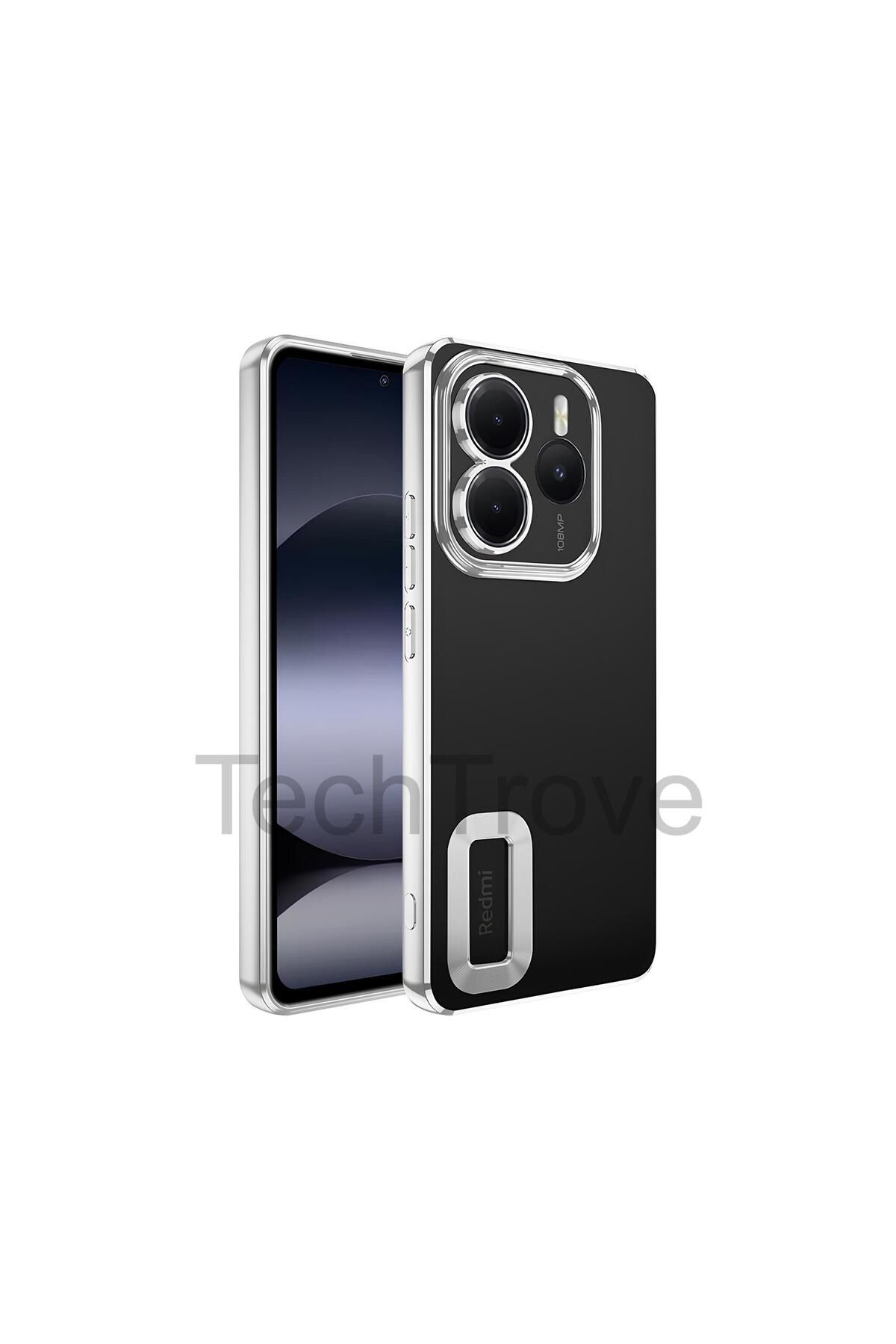 TechTrove Xiaomi Redmi Note 14 5G Kılıf Kamera Korumalı Logo Gösteren Renkli Tasarımlı Kapak