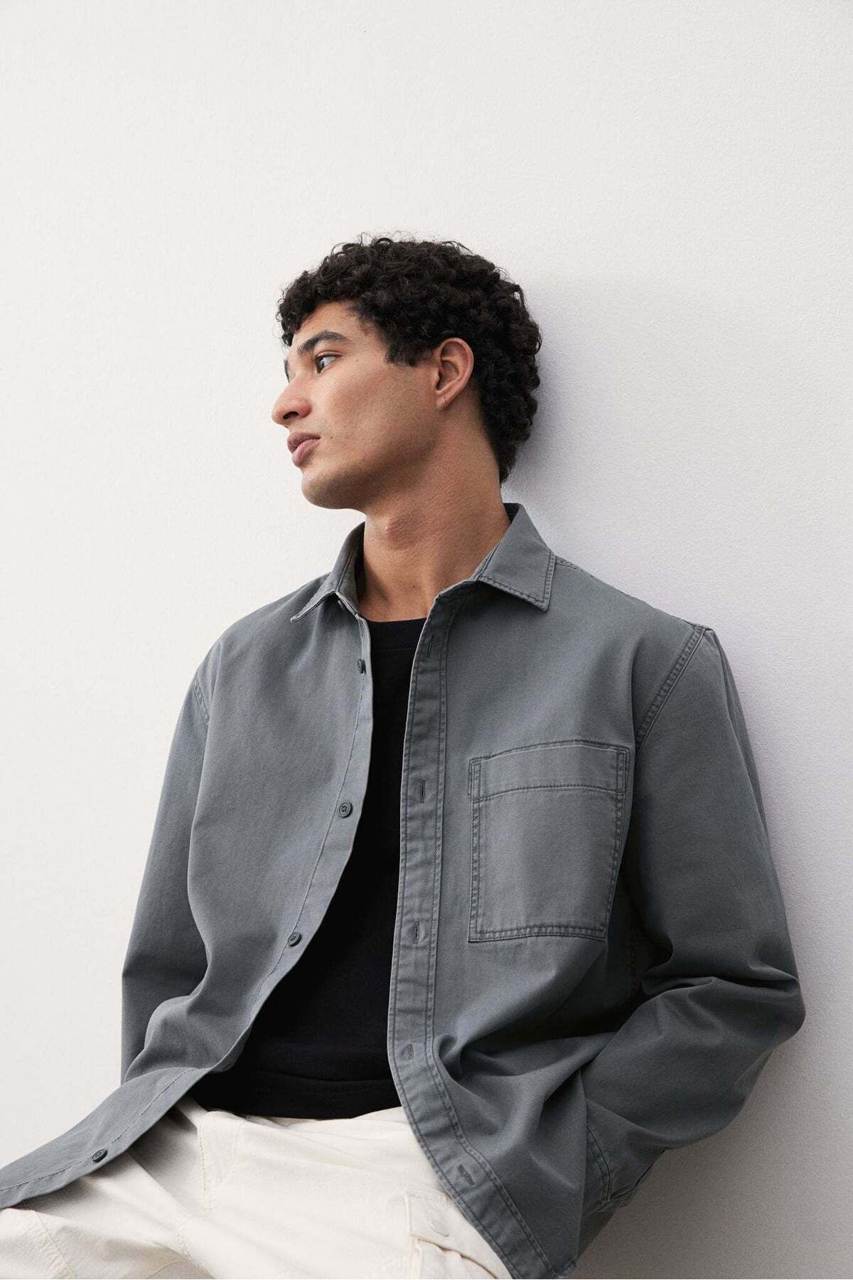 H&M-Regular Fit Twill overshirt 2