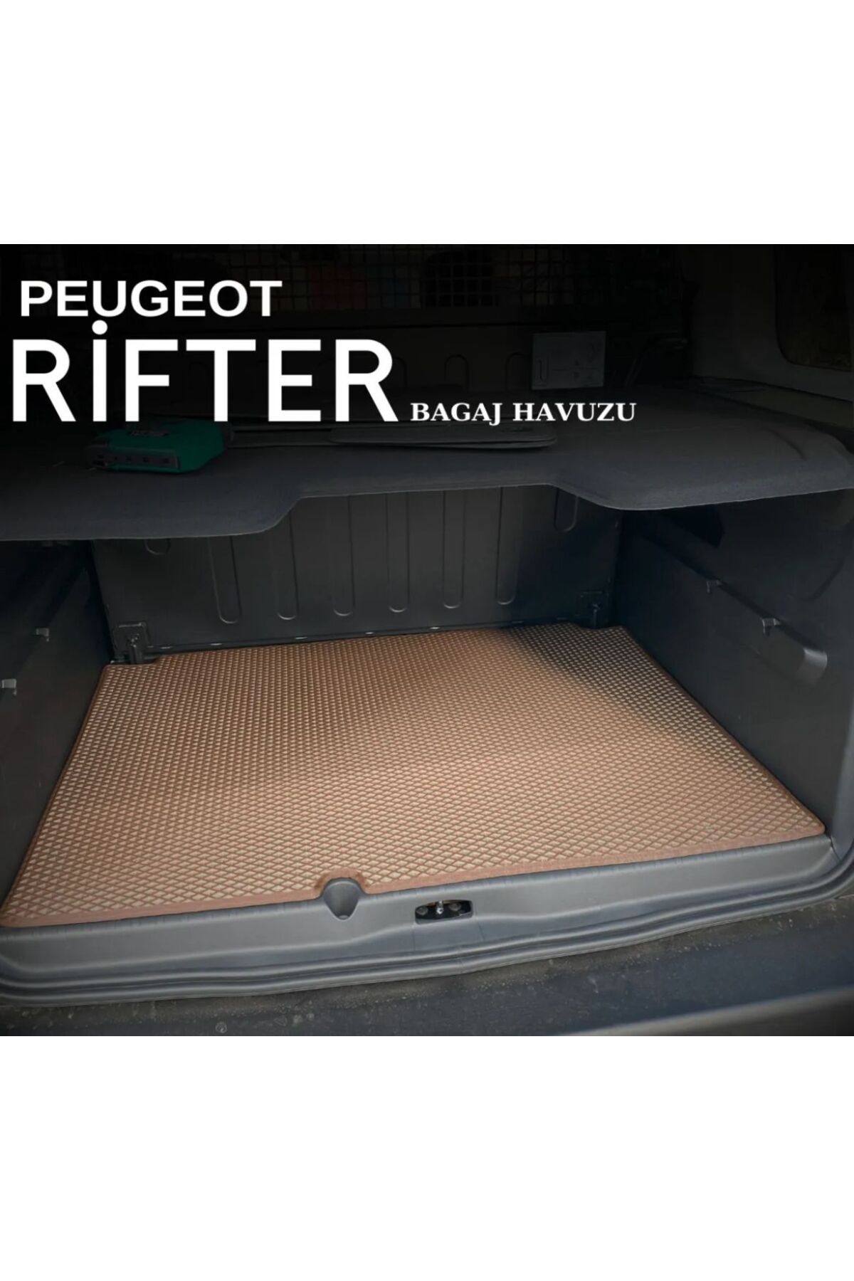 COLONY Peugeot Rifter Hücreli Premium Eva Oto Bagaj Paspası & Bagaj Havuzu
