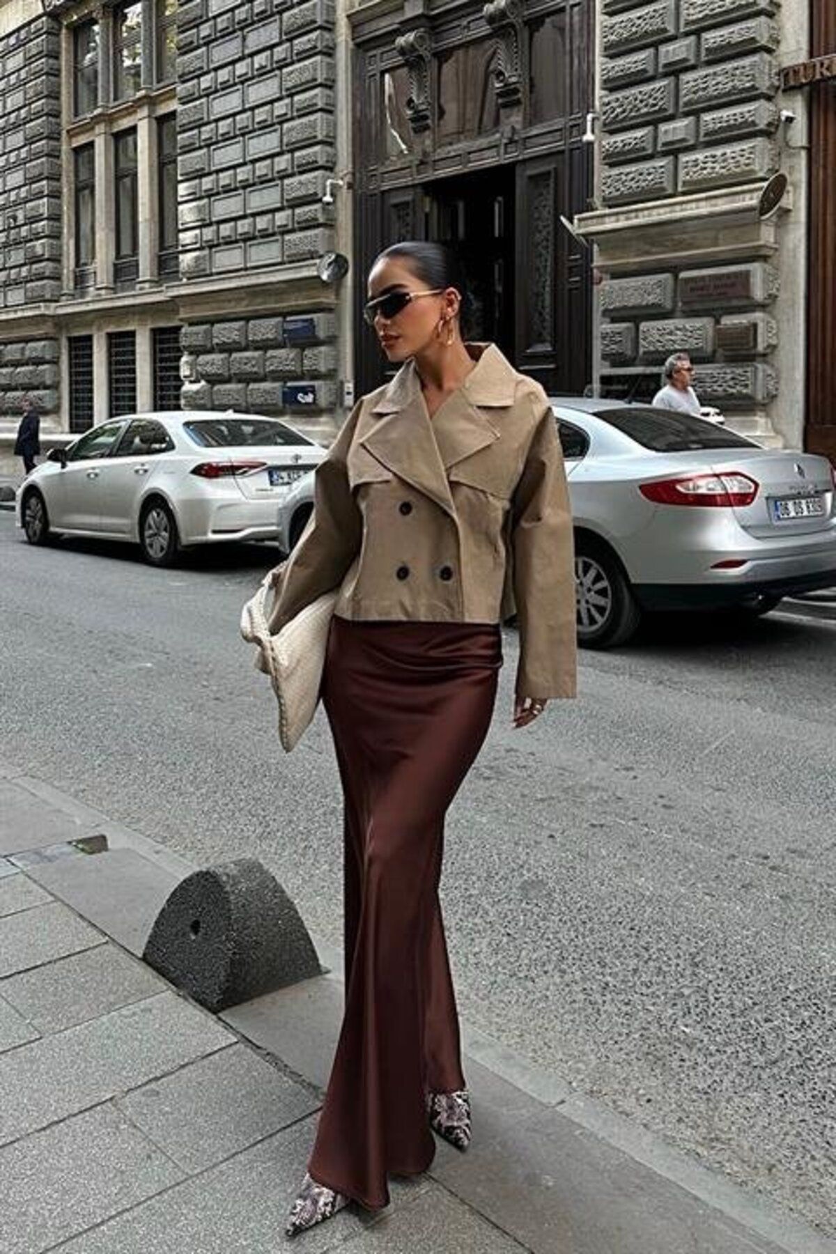 velmorafashion Maxi Saten Etek 4046