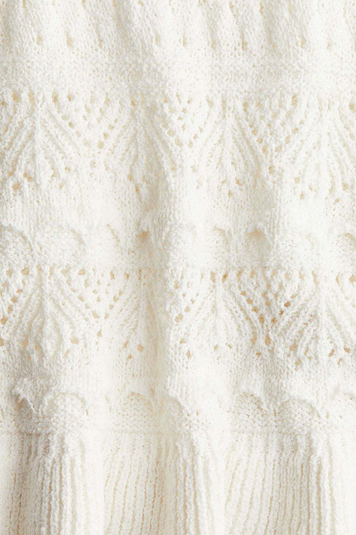 H&M-Frill-trimmed pointelle-knit jumper 3
