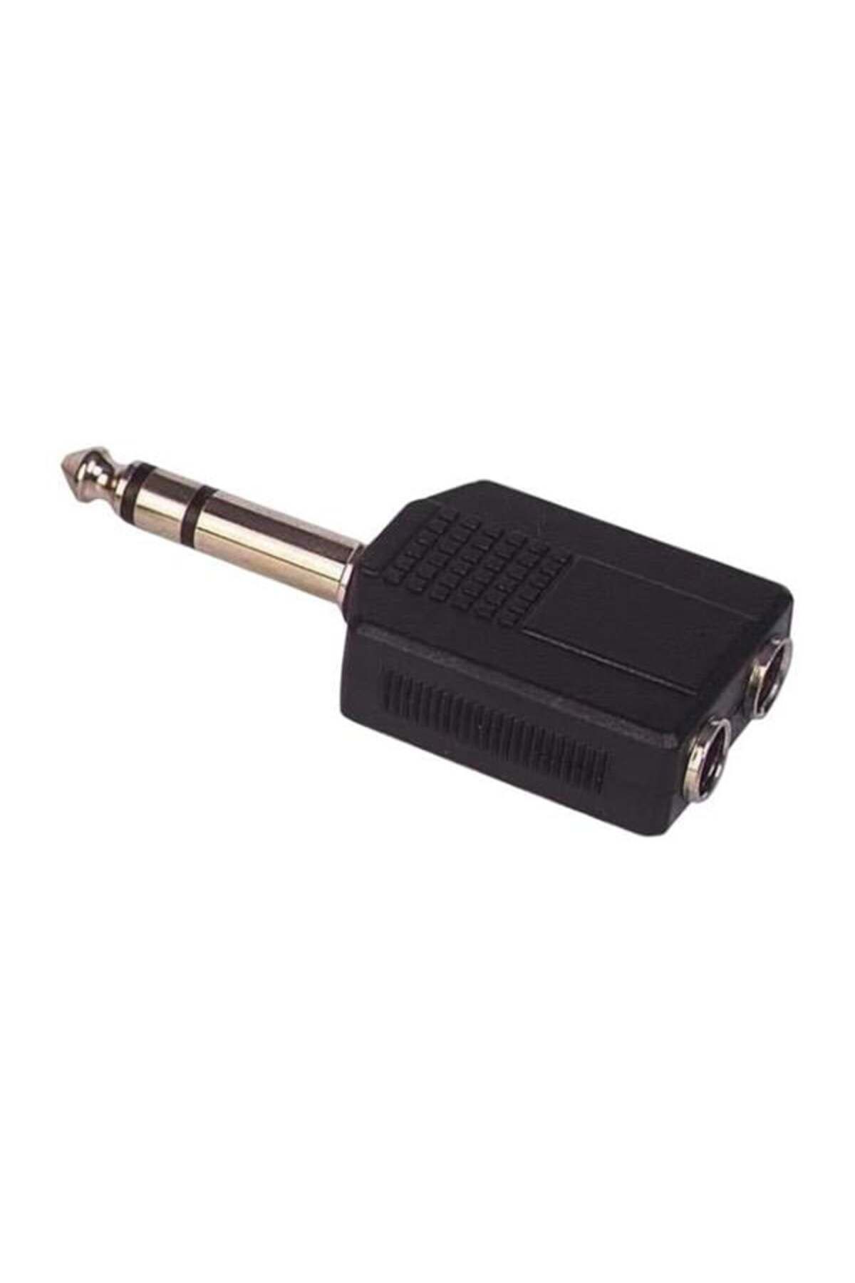 Pİ GLOBAL 6.3 Mm Stereo Erkek / 6.3 Mm Stereo Dişix2 Çevirici Jack