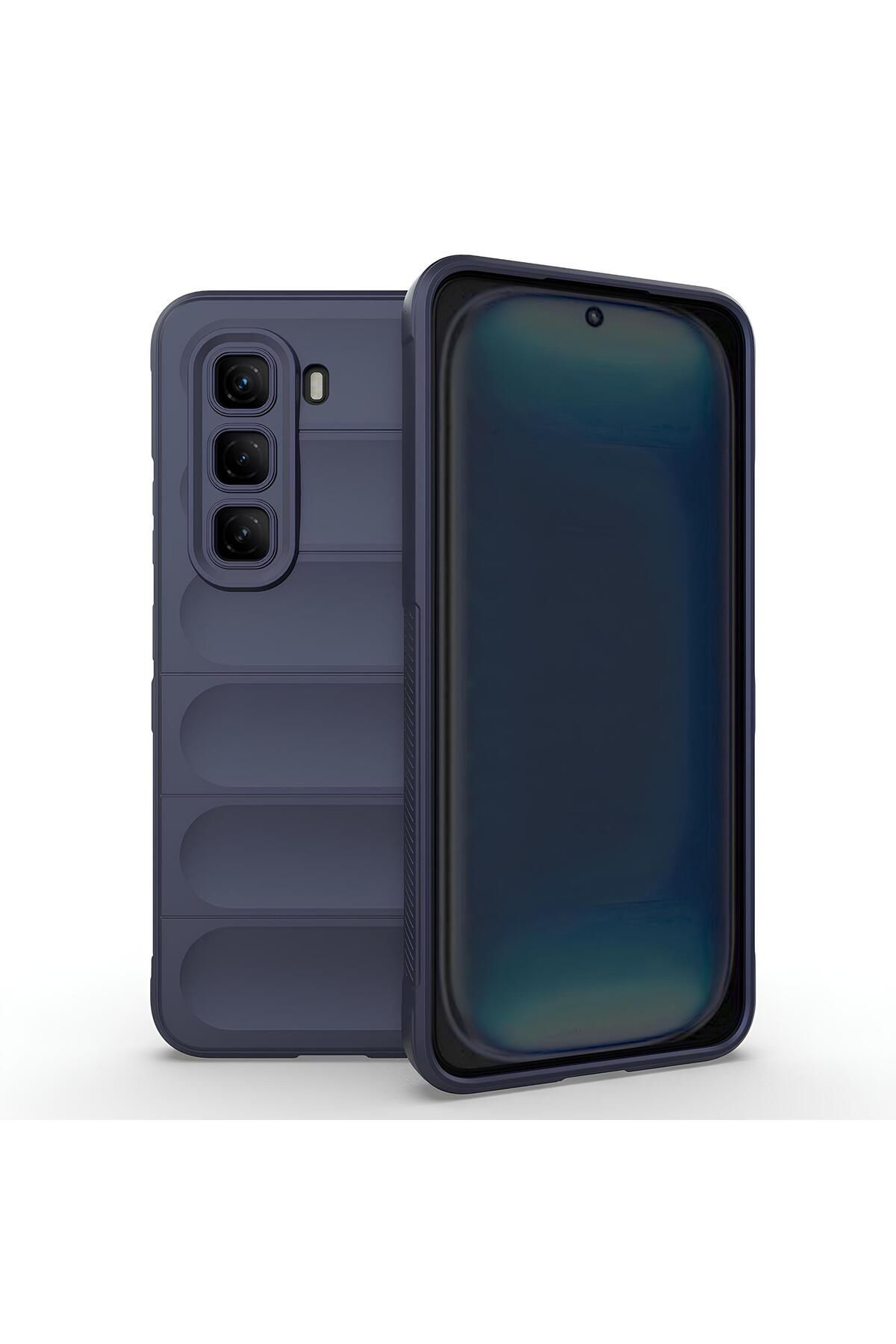 TechTrove İnfinix Hot 50 4G Kılıf Esnek TPU Oyuklu Arka Yüzey Tasarımlı Silikon Kapak