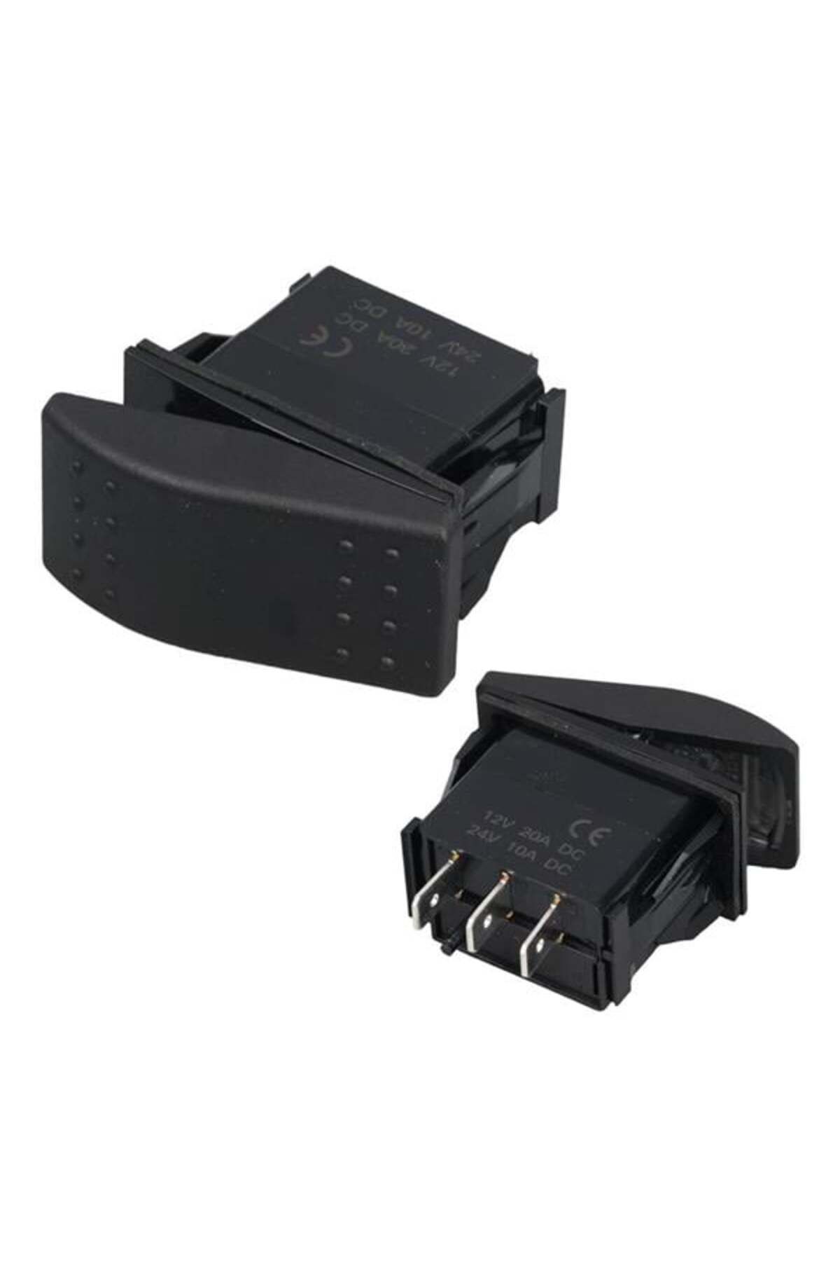 Pİ GLOBAL Powermaster Sembolsüz Işıksız Yaylı 3 Pinli On-Off 12-24V Marin Switch