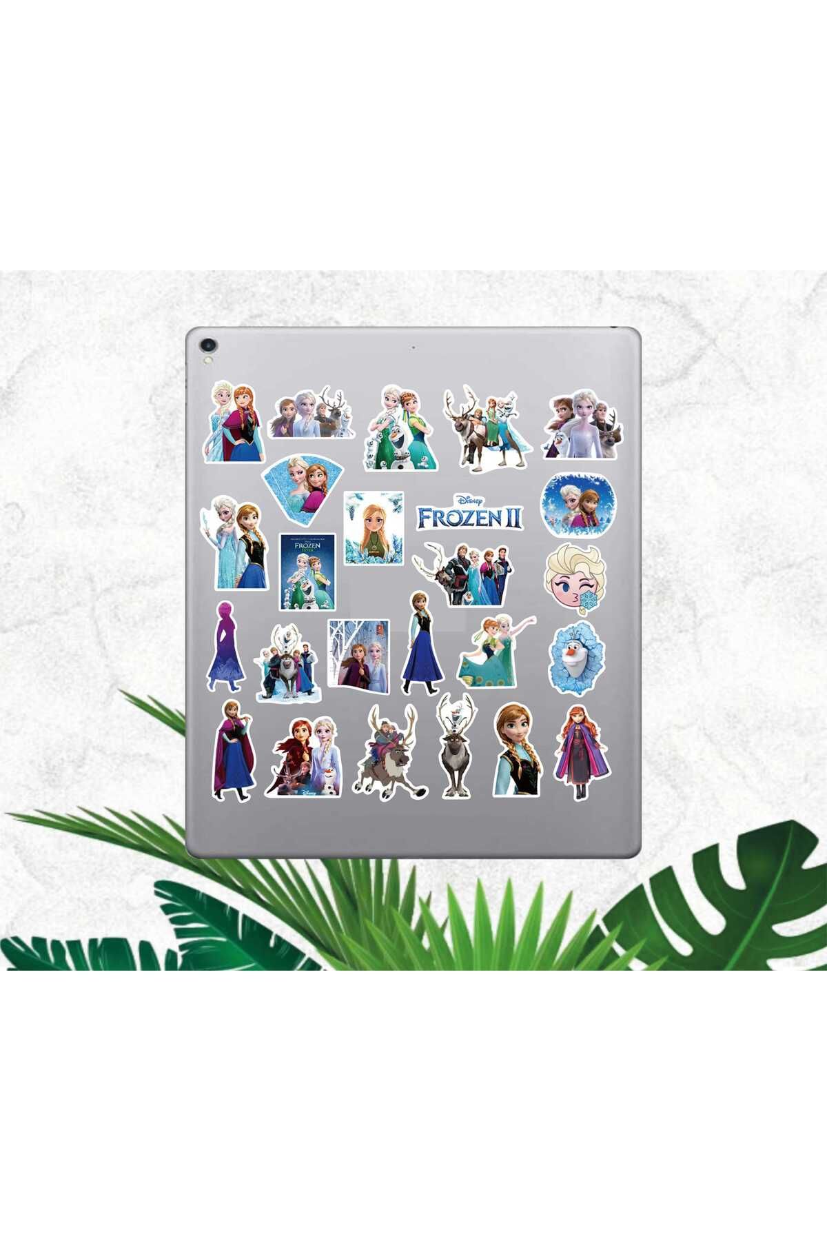 hediyenebak Frozen Sticker Seti | Laptop Ajanda PC Tablet Telefon Defter Etiket Bullet Journal