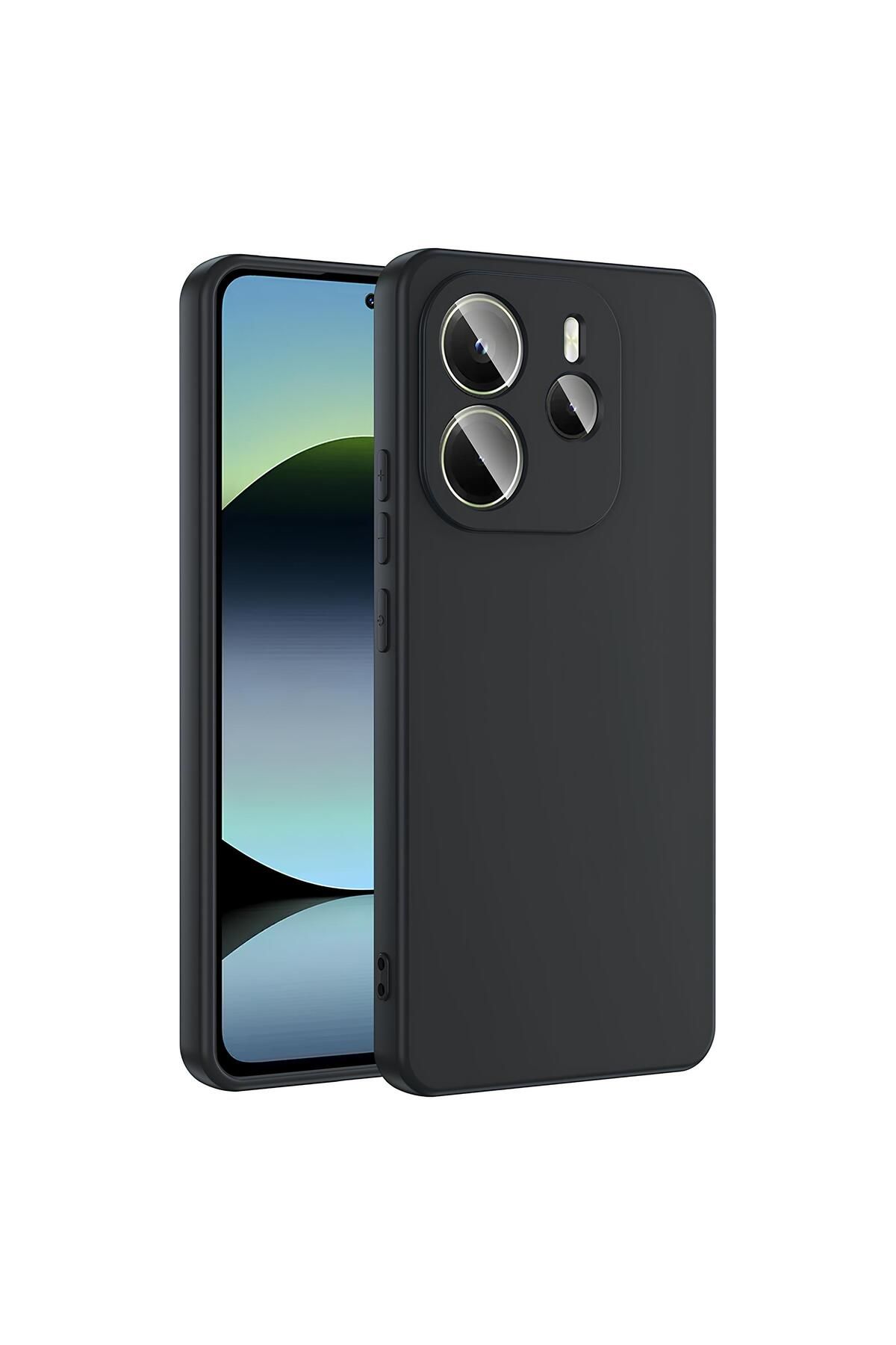 TechTrove Xiaomi Redmi Note 14 4G Kılıf İçi Kadife Süet Tasarımlı Kamera Korumalı Renkli Silikon Kapak