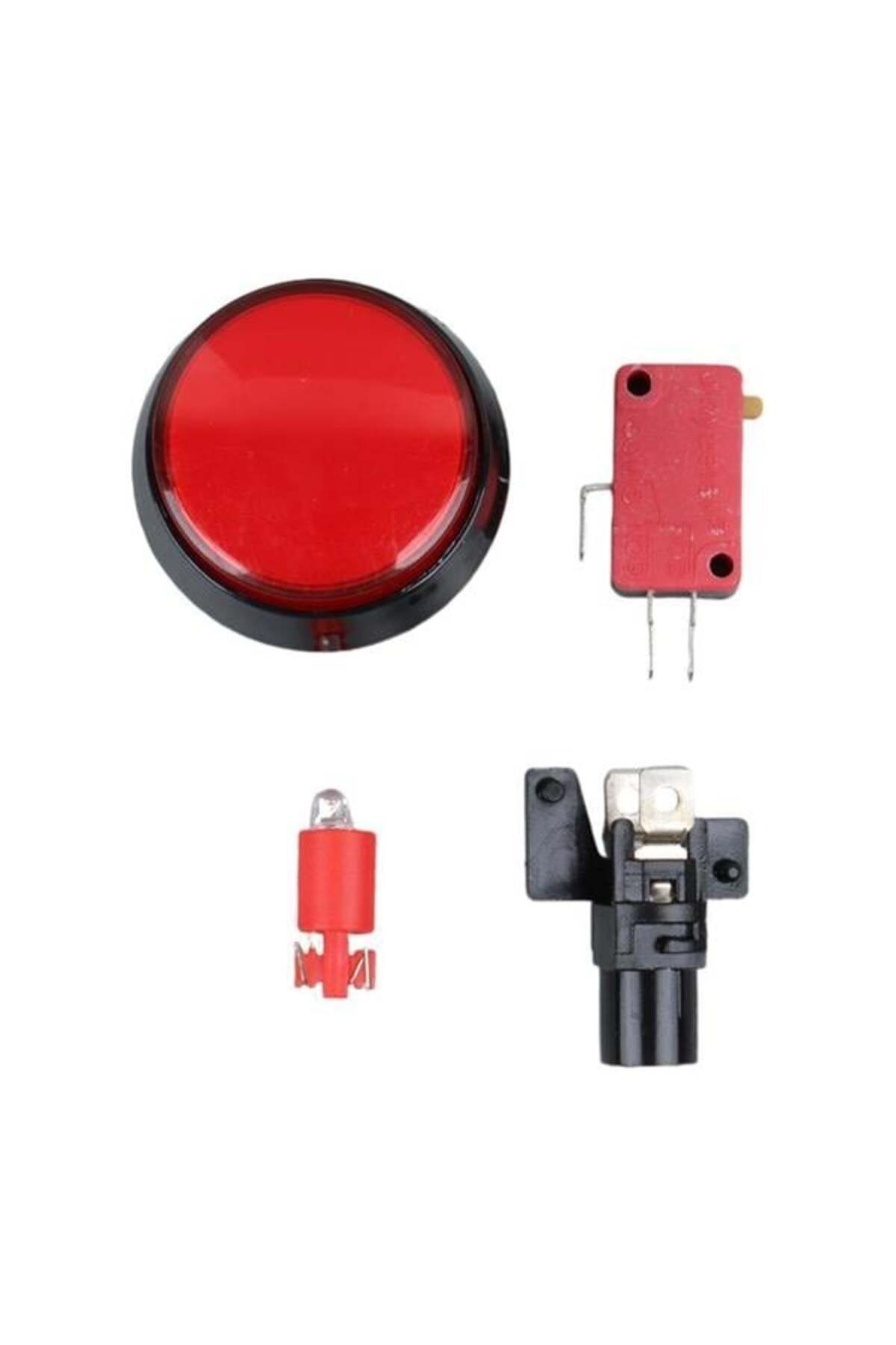Pİ GLOBAL Powermaster Ic-180J-1 Atari Butonu 12V Ledli Kafa Çapı 32Mm Delik Çapı 24Mm
