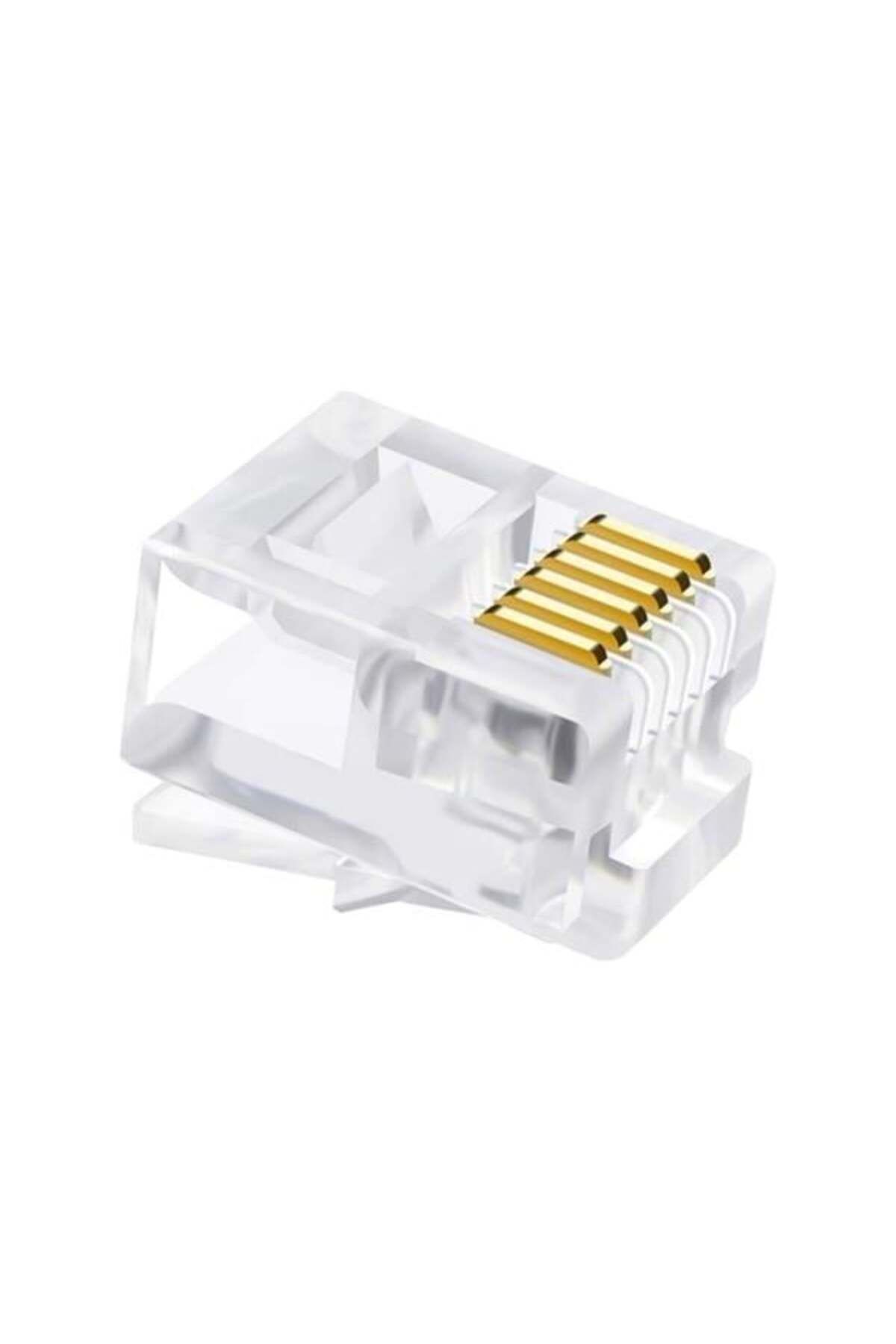 Pİ GLOBAL Powermaster Telefon Soketi 6P/6C (100'Lü Paket)