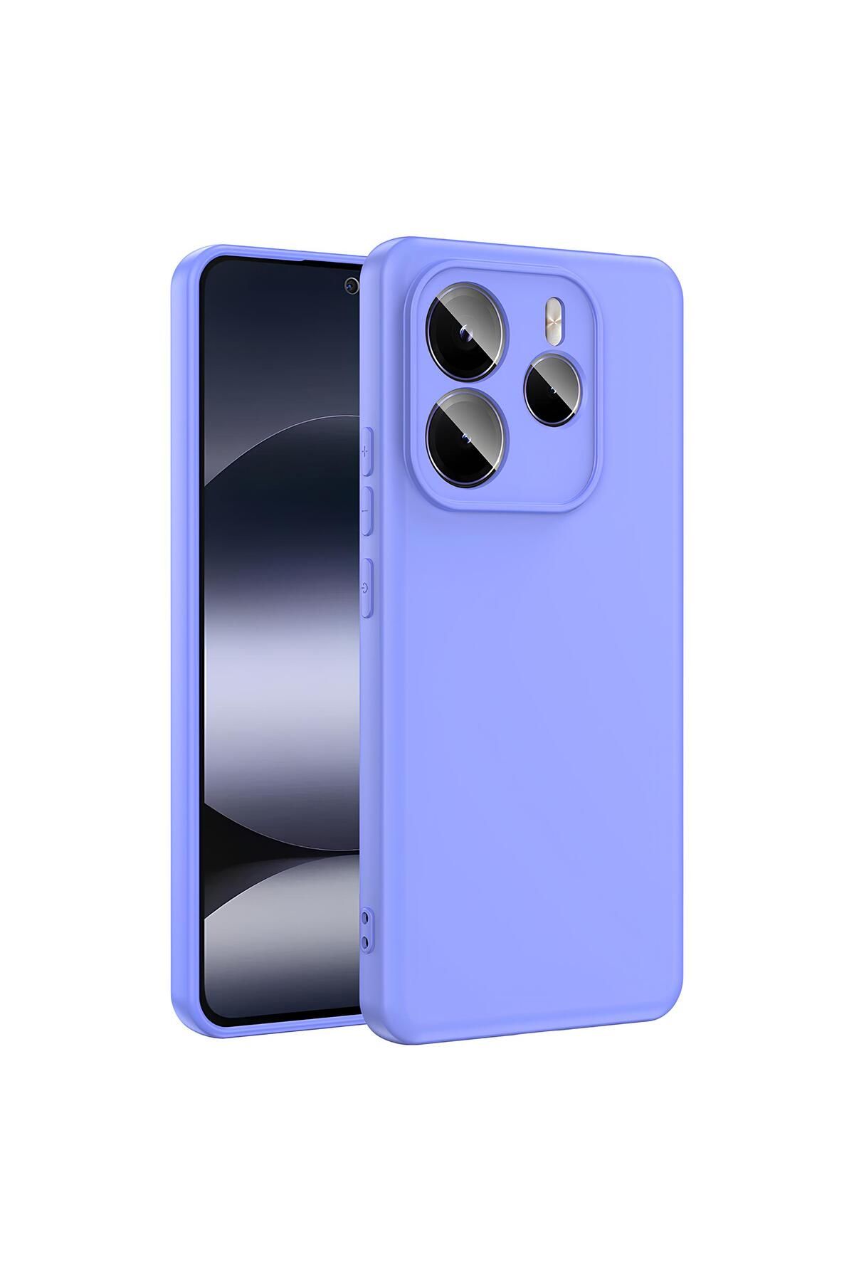 TechTrove Xiaomi Redmi Note 14 5G Kılıf İçi Kadife Süet Tasarımlı Kamera Korumalı Renkli Silikon Kapak