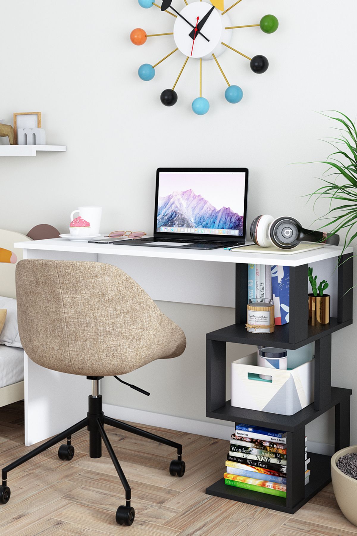 dekoronya Luka Raflı Çalışma Masası, Oyuncu Masası, Ofis Masası