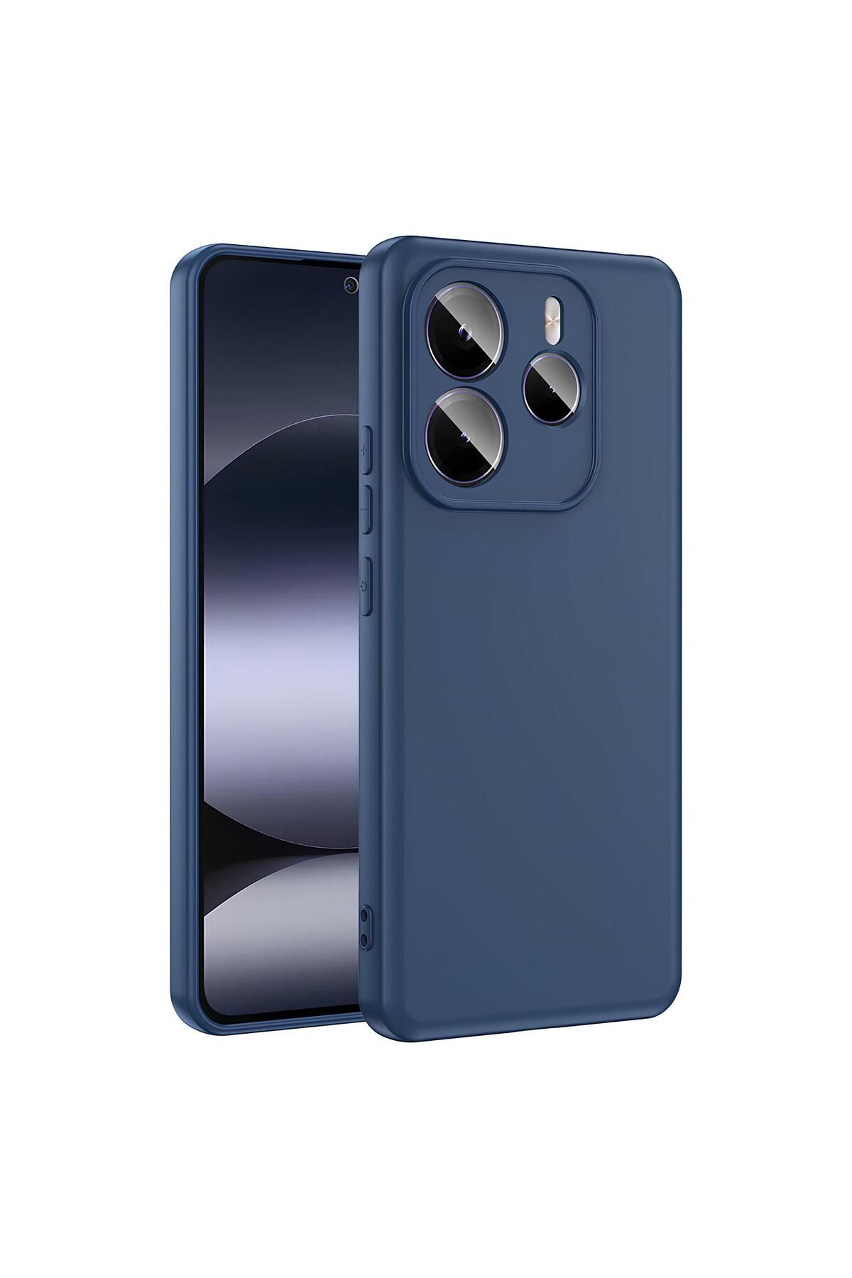 TechTrove Xiaomi Redmi Note 14 5G Kılıf İçi Kadife Süet Tasarımlı Kamera Korumalı Renkli Silikon Kapak