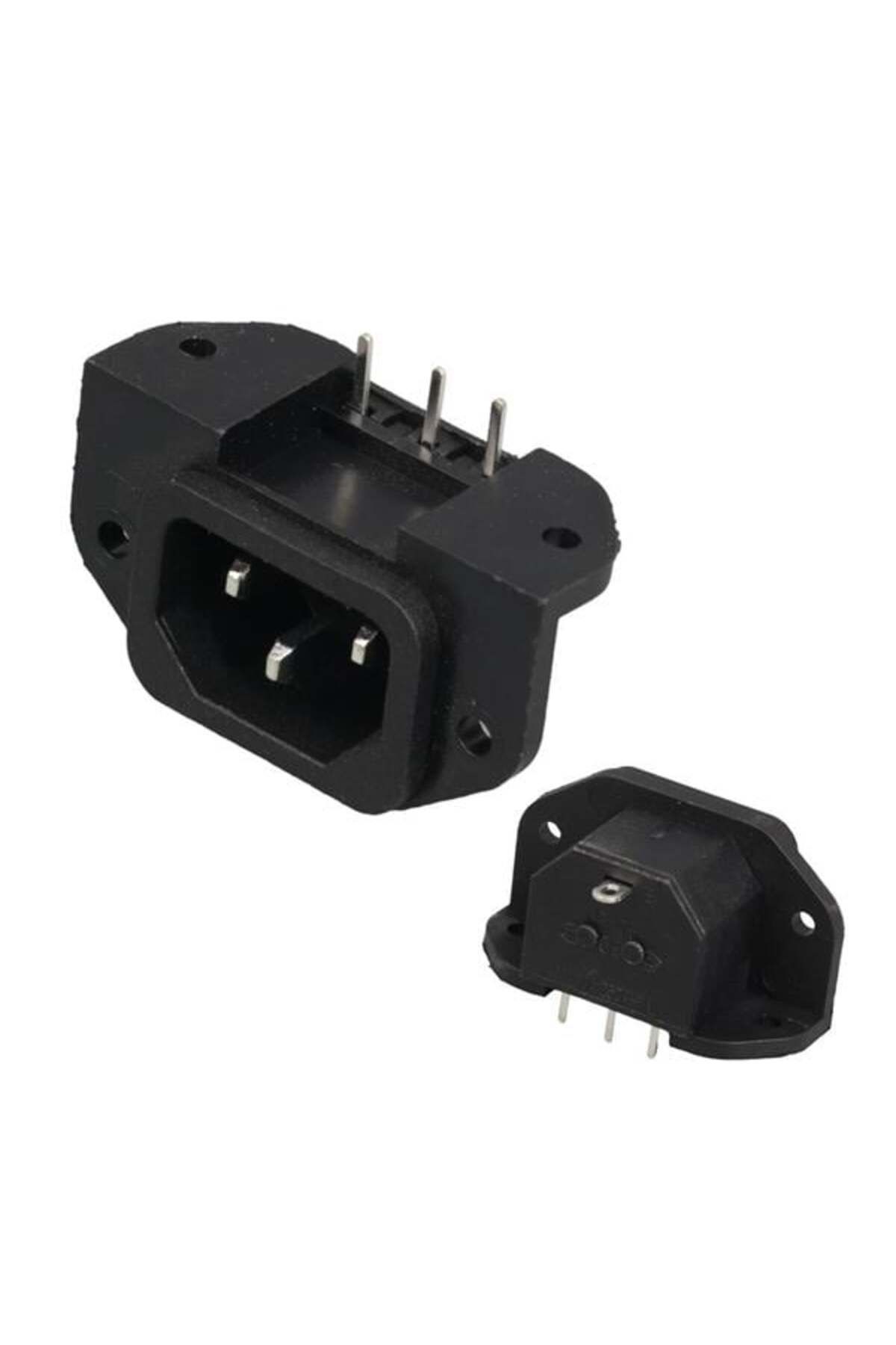 Pİ GLOBAL Ic-212C C14 Power Soket Erkek Kulaklı 90'C Pcb