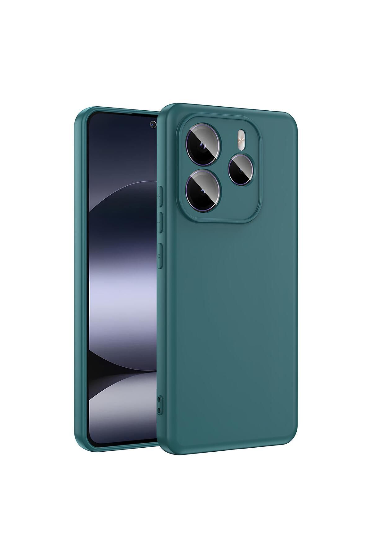 TechTrove Xiaomi Redmi Note 14 5G Kılıf İçi Kadife Süet Tasarımlı Kamera Korumalı Renkli Silikon Kapak