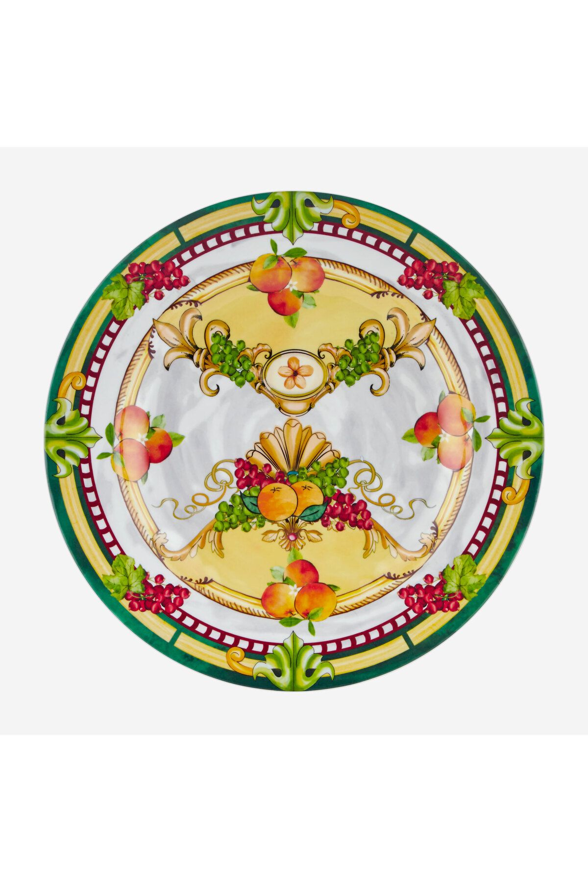 CHIARA ALESSI Carpe Diem Sarı Melamin Yemek Tabağı 28 Cm