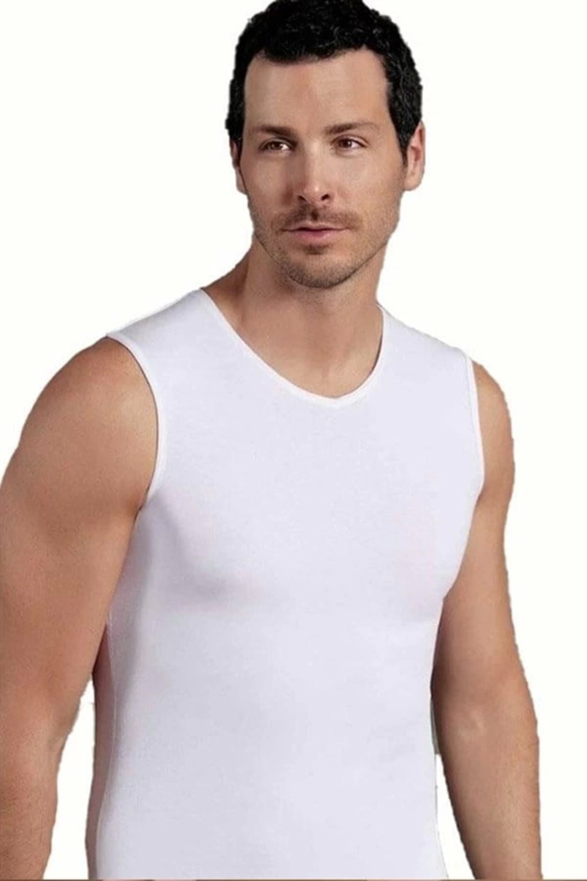 Shop58 Şahinler Sıfır Kol V Yaka Likra Atlet E078