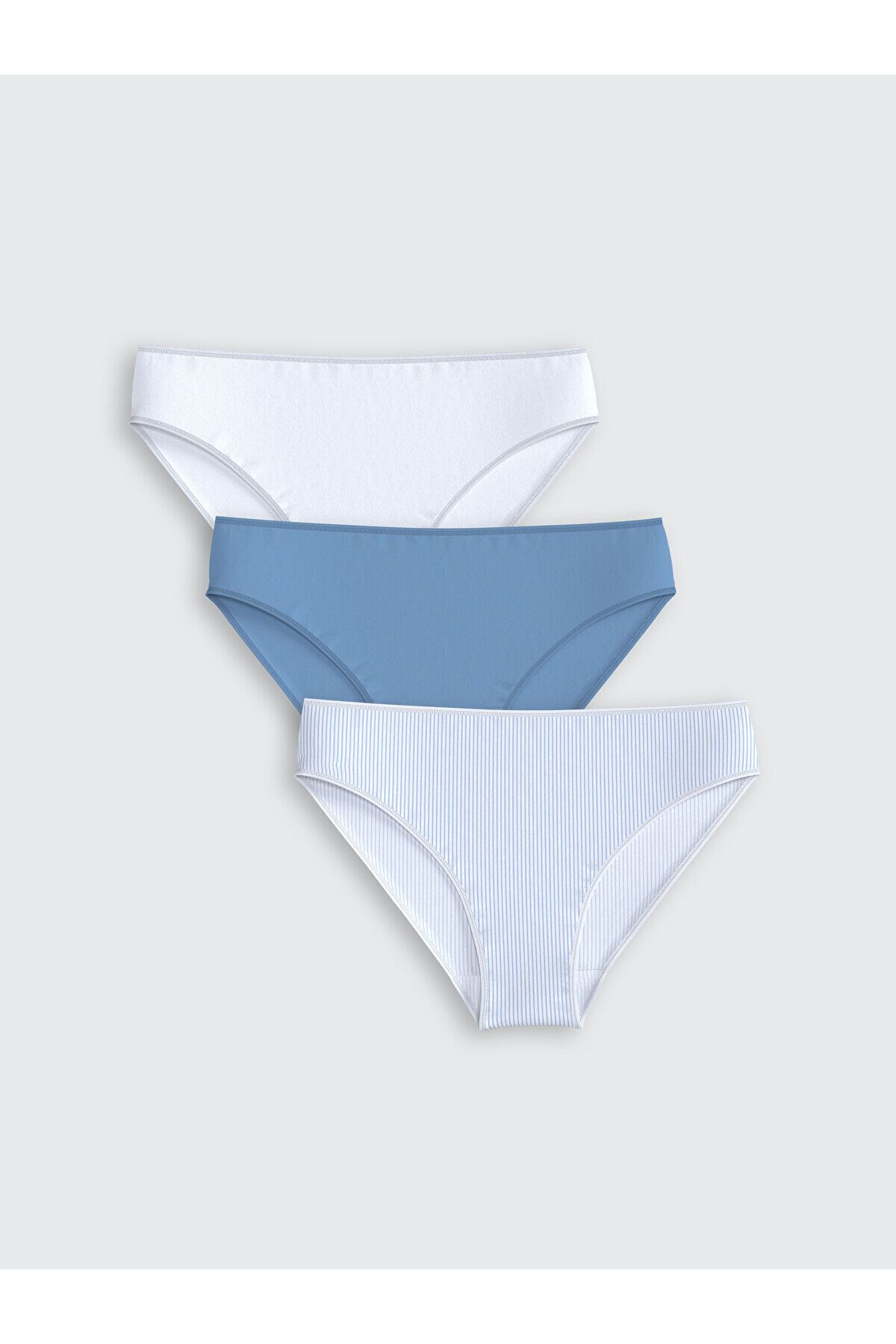 LC Waikiki Çizgili Bikini Külot 3'lü Paket