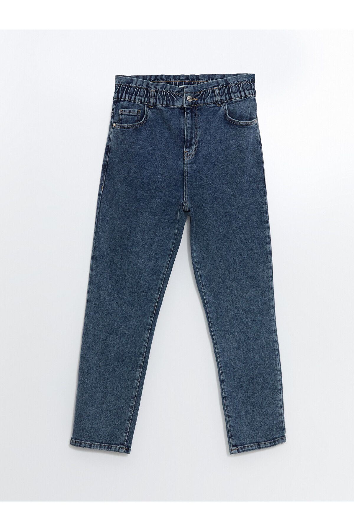 LC Waikiki Beli Lastikli Slim Mom Kadın Jean Pantolon