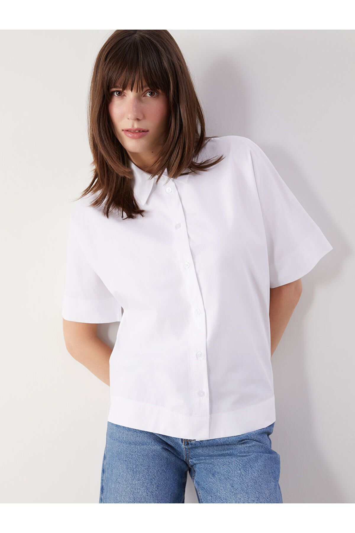 LC Waikiki Oversize Poplin Kadın Gömlek