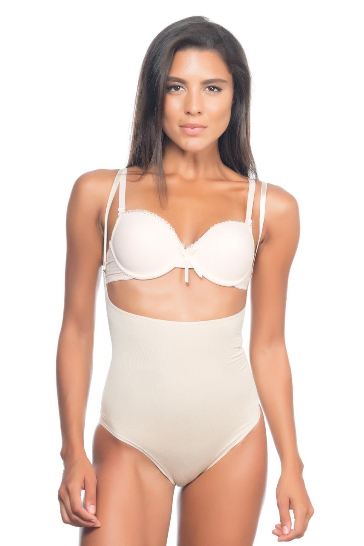 Nemere TEN MI 2073 Göğüsü Açık Desenli Body Korse