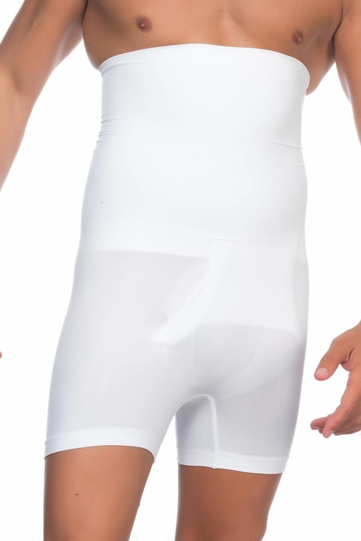 Nemere BEYAZ MI Emay E1005 Erkek Yüksek Bel Double Boxer Korse