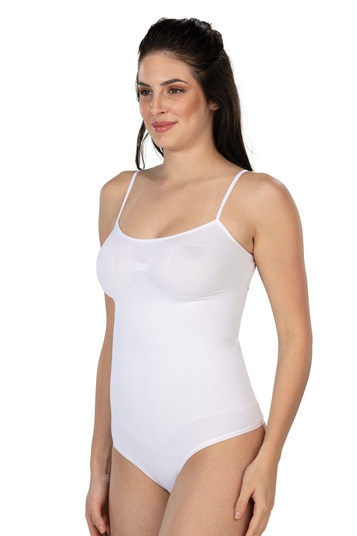 Nemere BEYAZ MI Emay 1927 İp Askıllı Ripli String Body