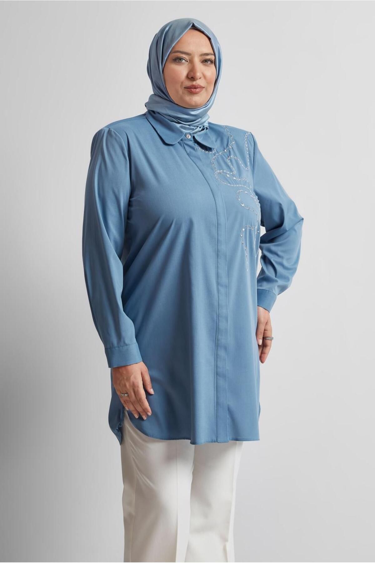 Alvina İŞLEMELİ TUNİK 20760